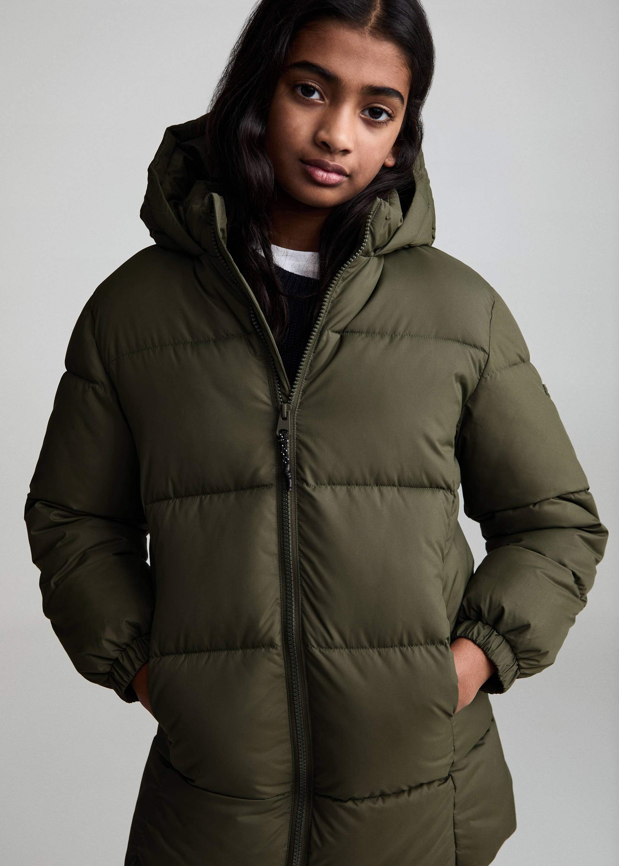 Quilted long coat - Details of the article 4
