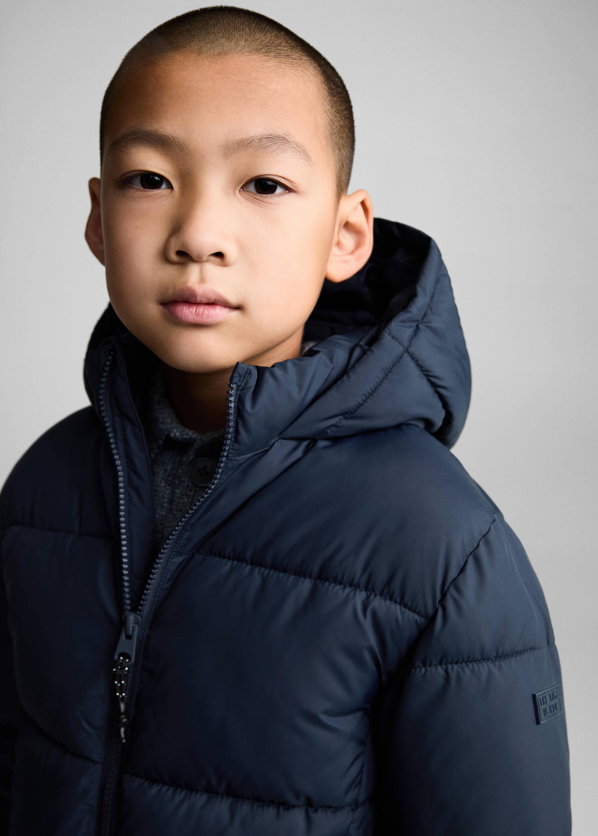 Quilted long coat - Details of the article 1