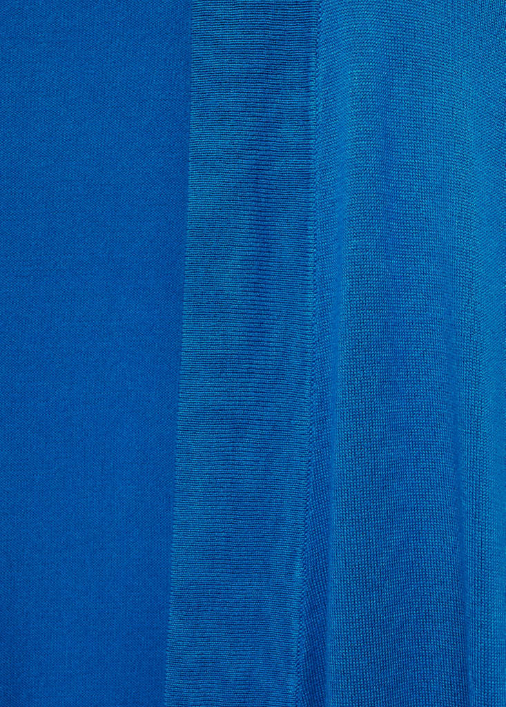 Fine knit long cardigan — Vibrant blue
