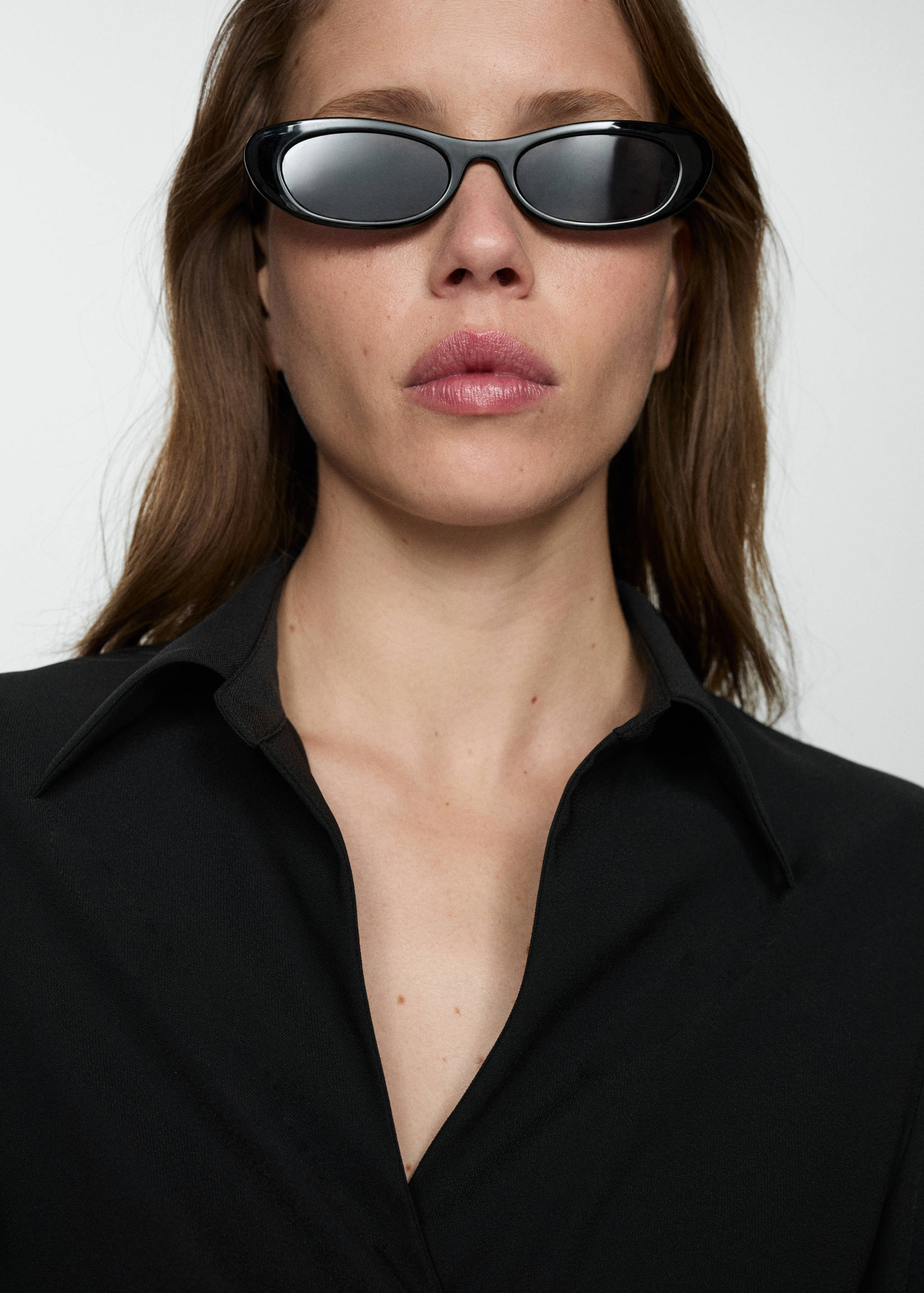 Robe cache-cœur détail plissé - Détail de l'article 1