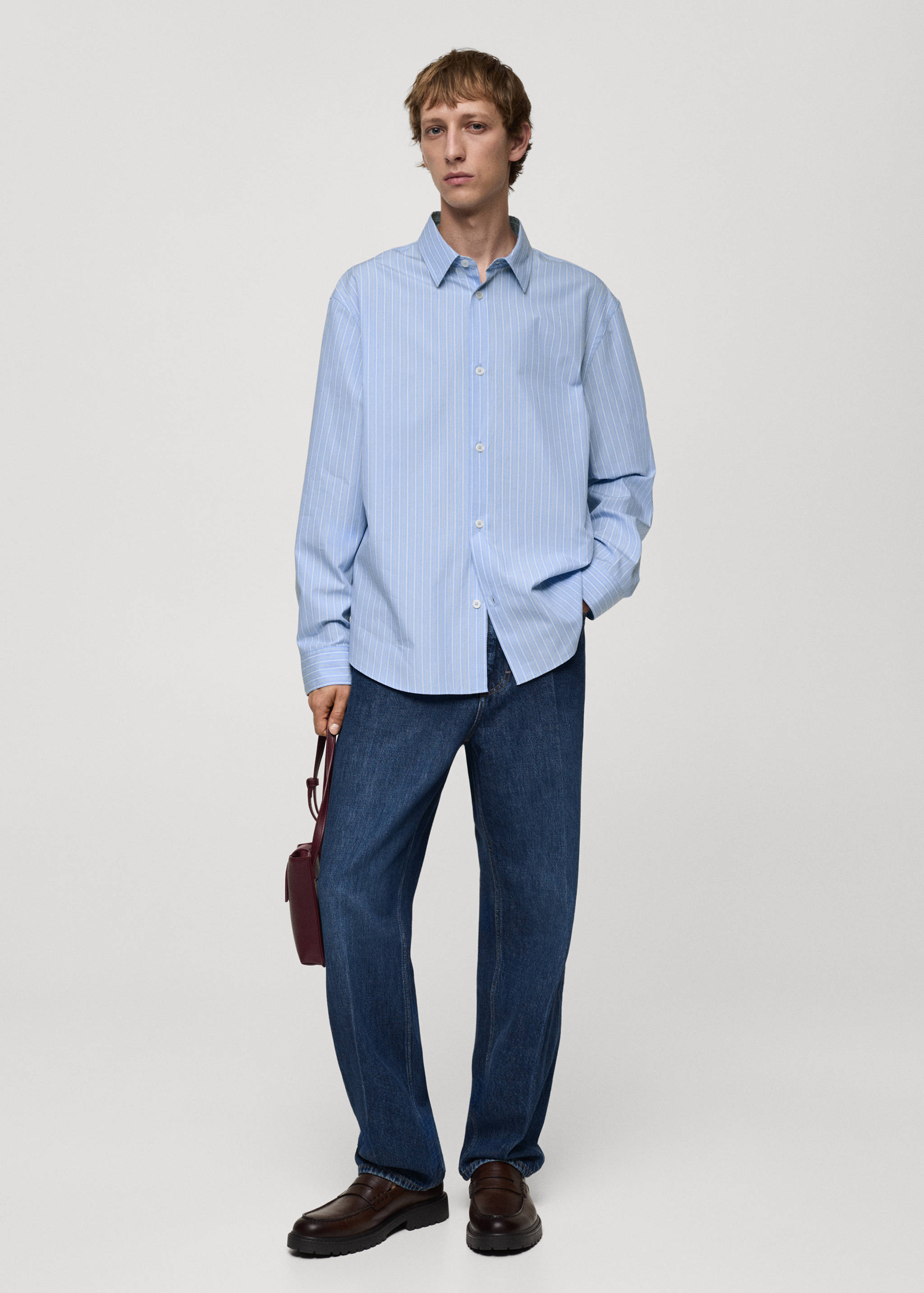 100% cotton striped shirt - General plane