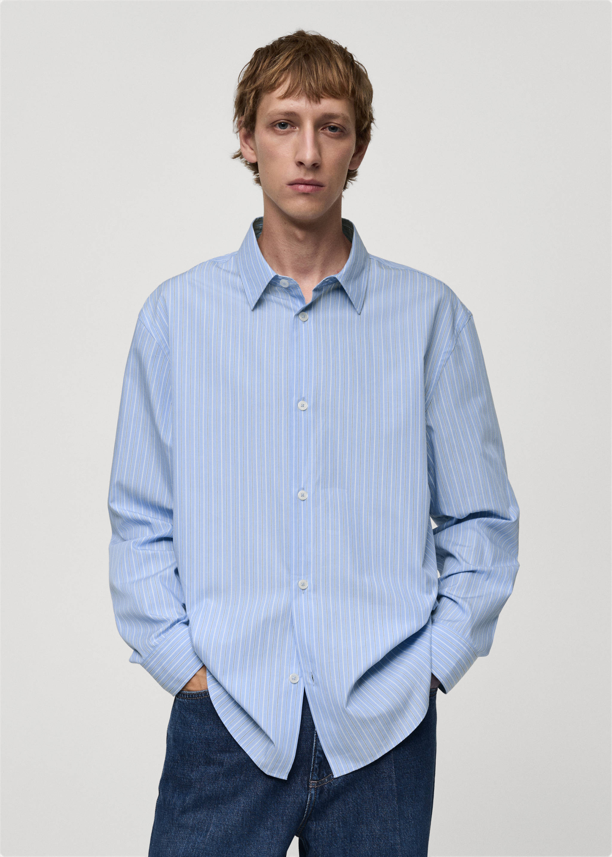 100% cotton striped shirt - Medium plane