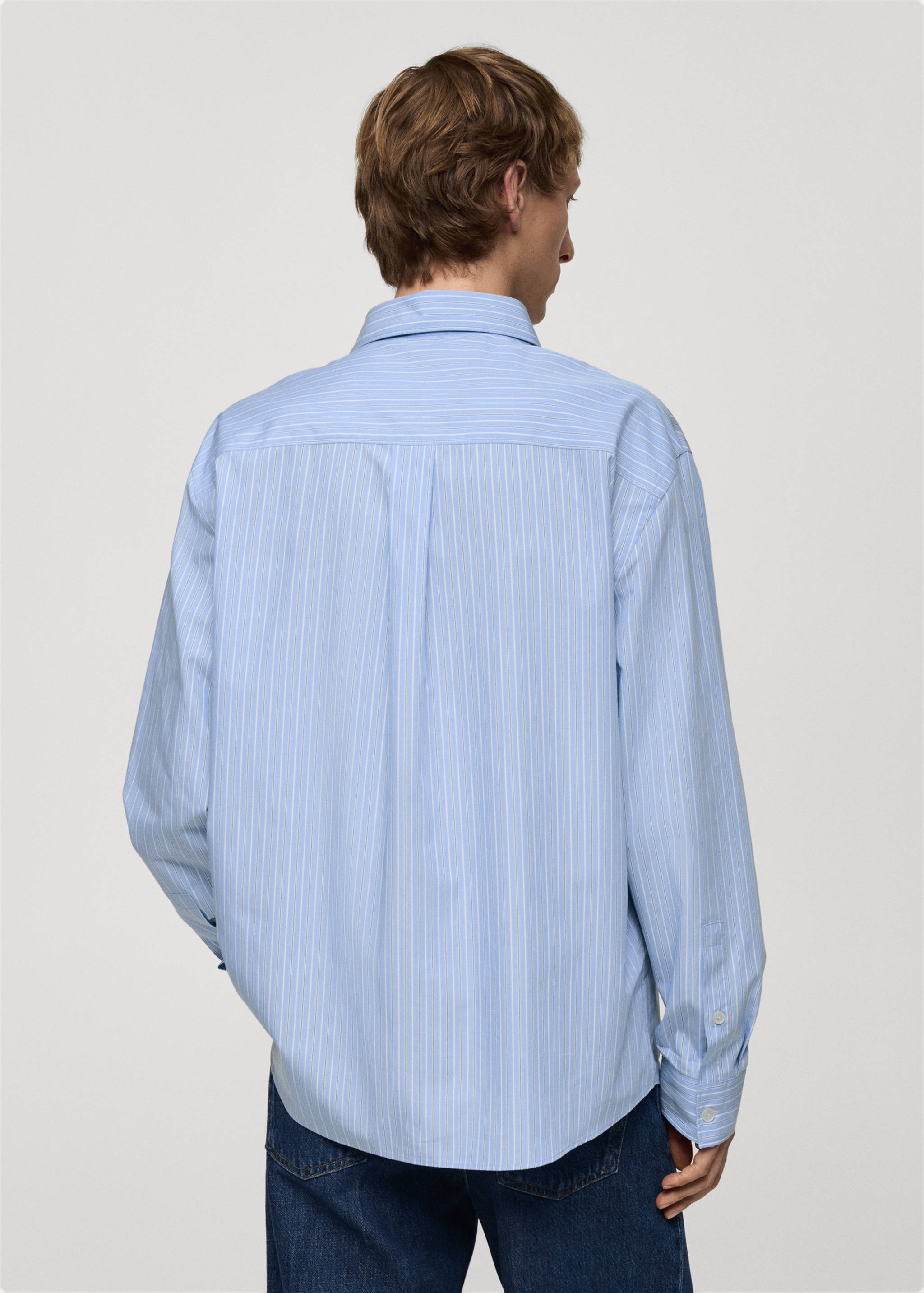 100% cotton striped shirt - Reverse of the article