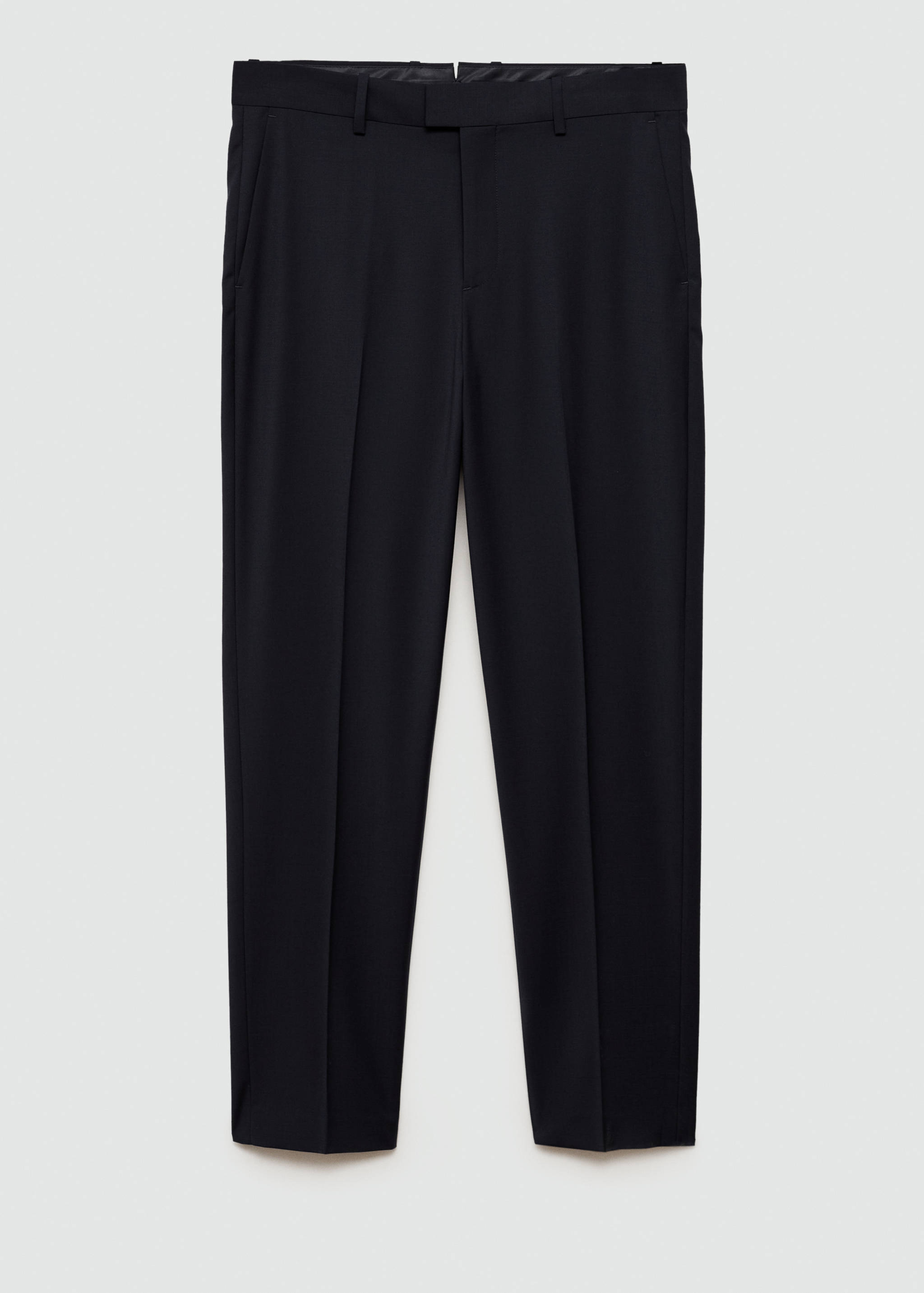 Regular-fit wool-blend suit trousers - Article without model