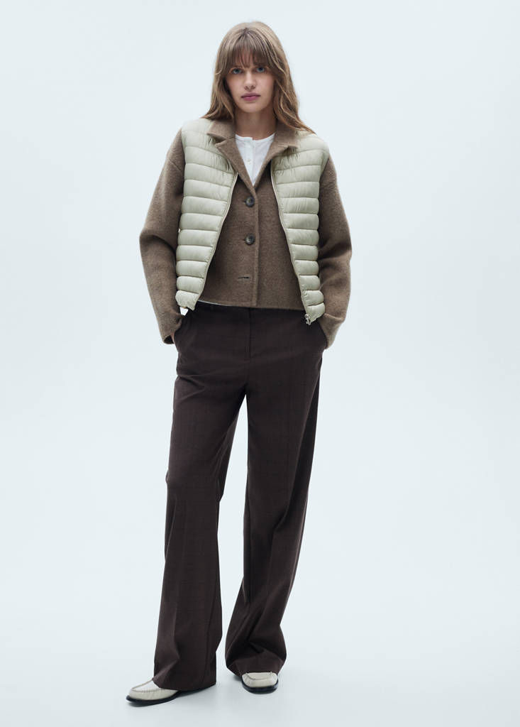 Quilted gilet — Light Heather Grey