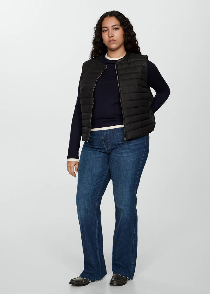 Quilted gilet — Black
