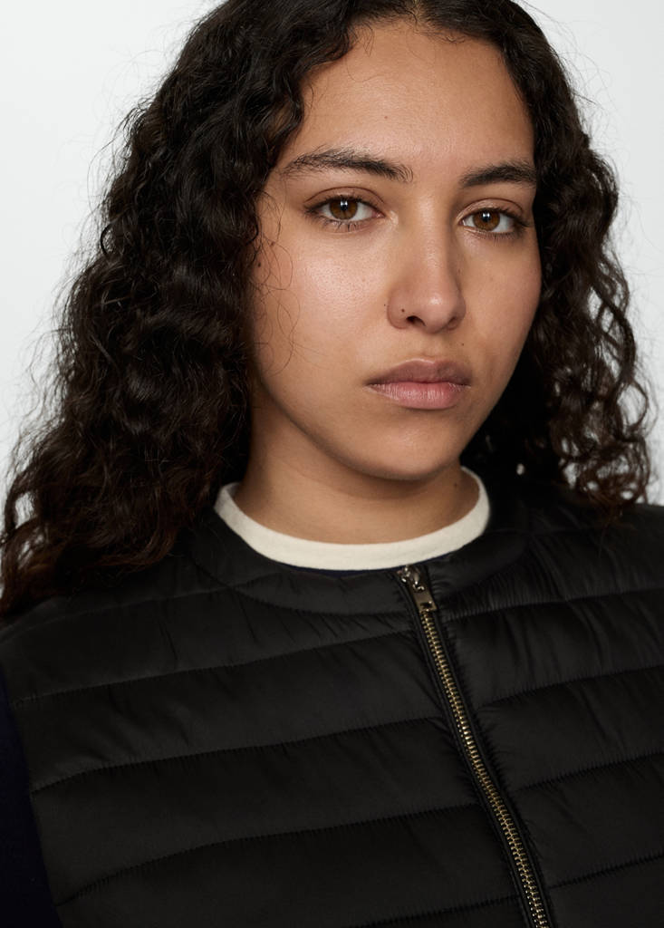 Quilted gilet — Black