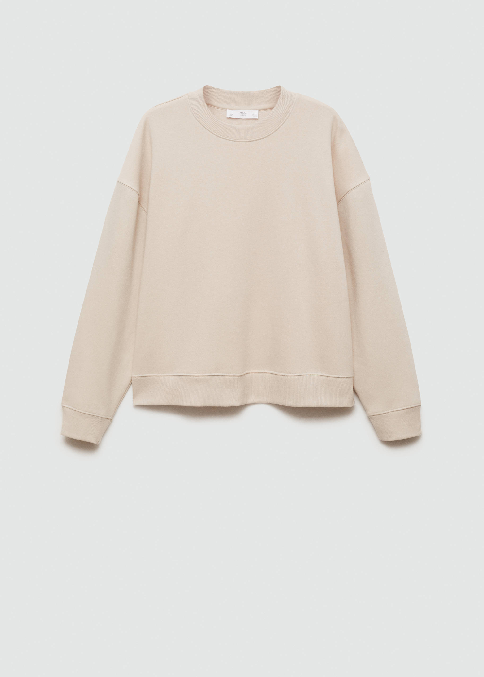 Plush cotton sweatshirt - Article without model