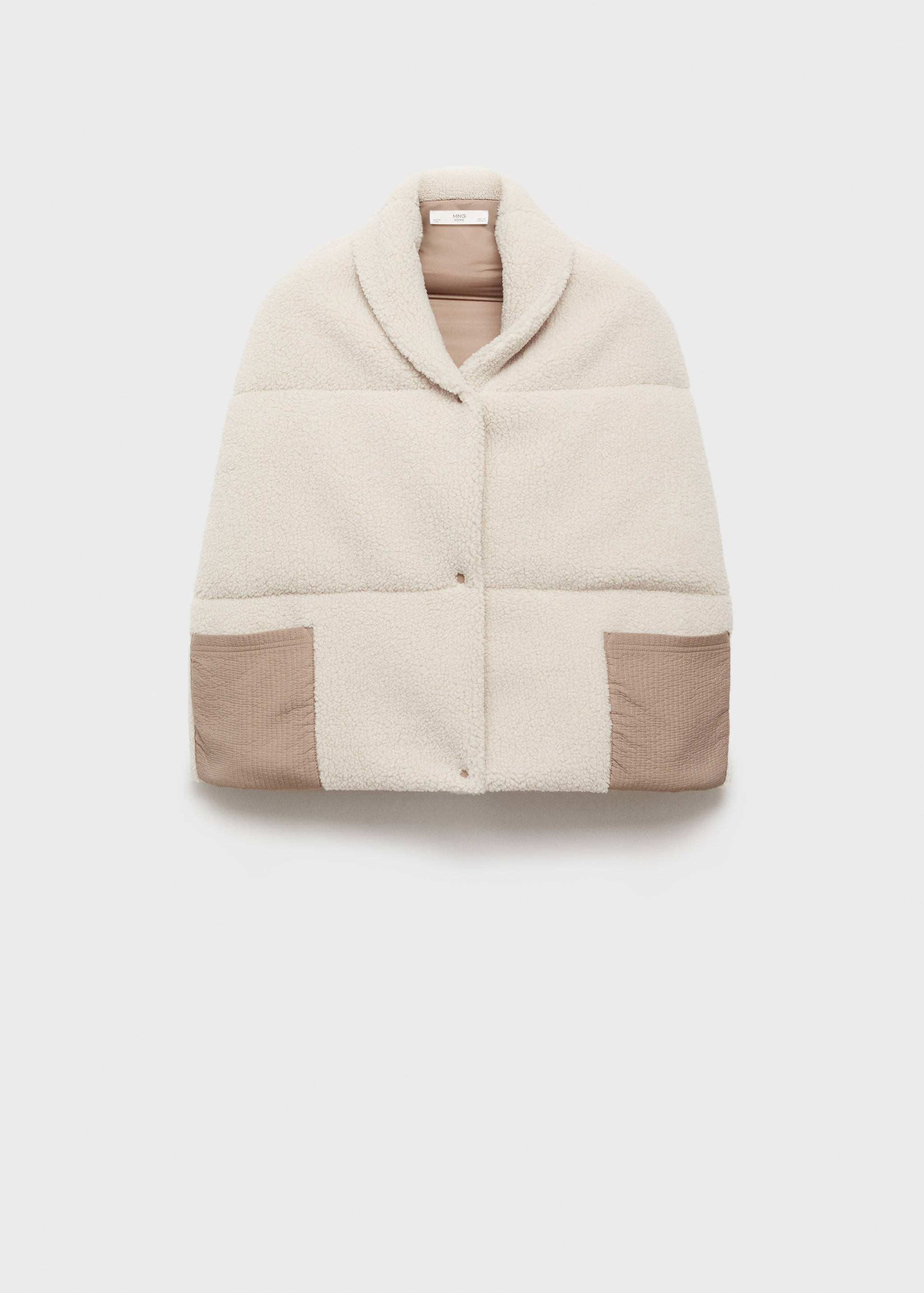 系扣羊皮斗篷 - null