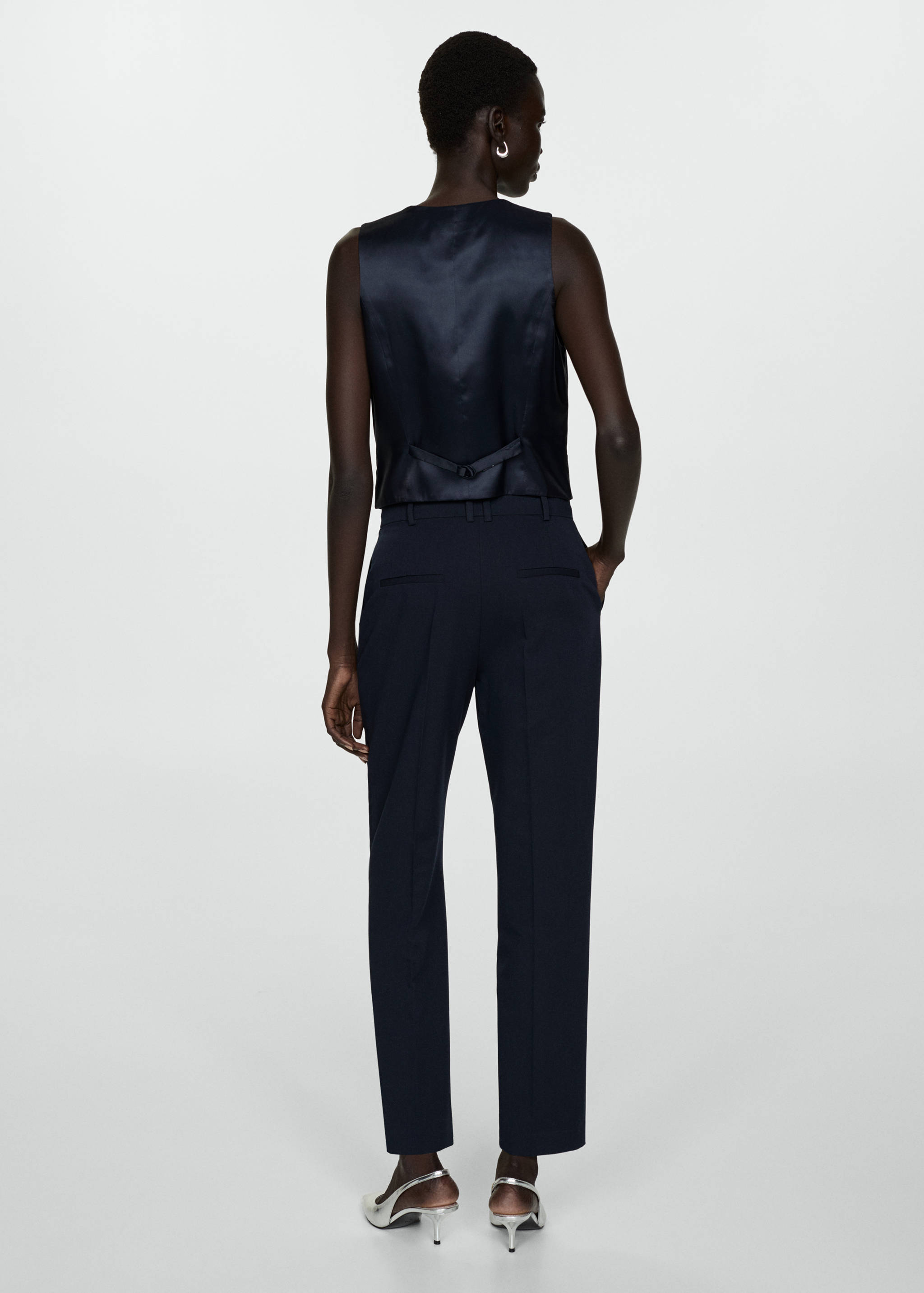 Pantalón recto traje - Reverso del artículo