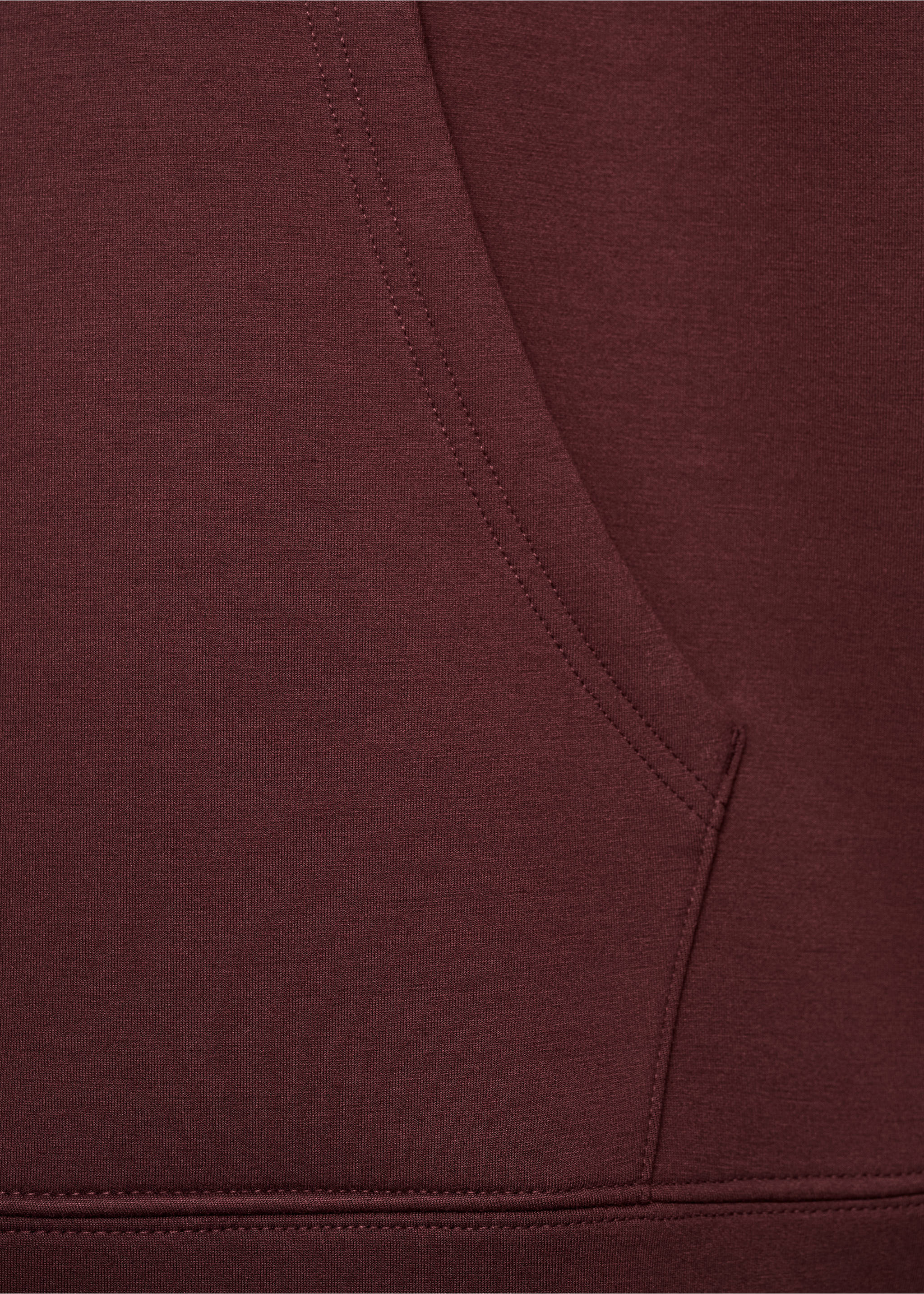 Sudadera capucha relaxed fit - Detalle del artículo 8, Burdeos. Ref: 77075638-00.