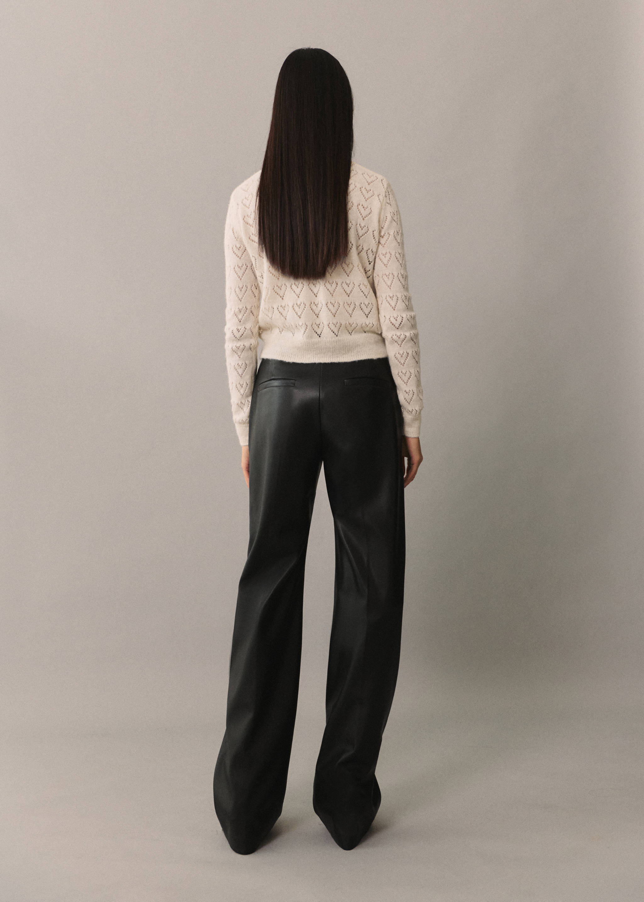 Jersey detalles calados corazones - Reverso del artículo