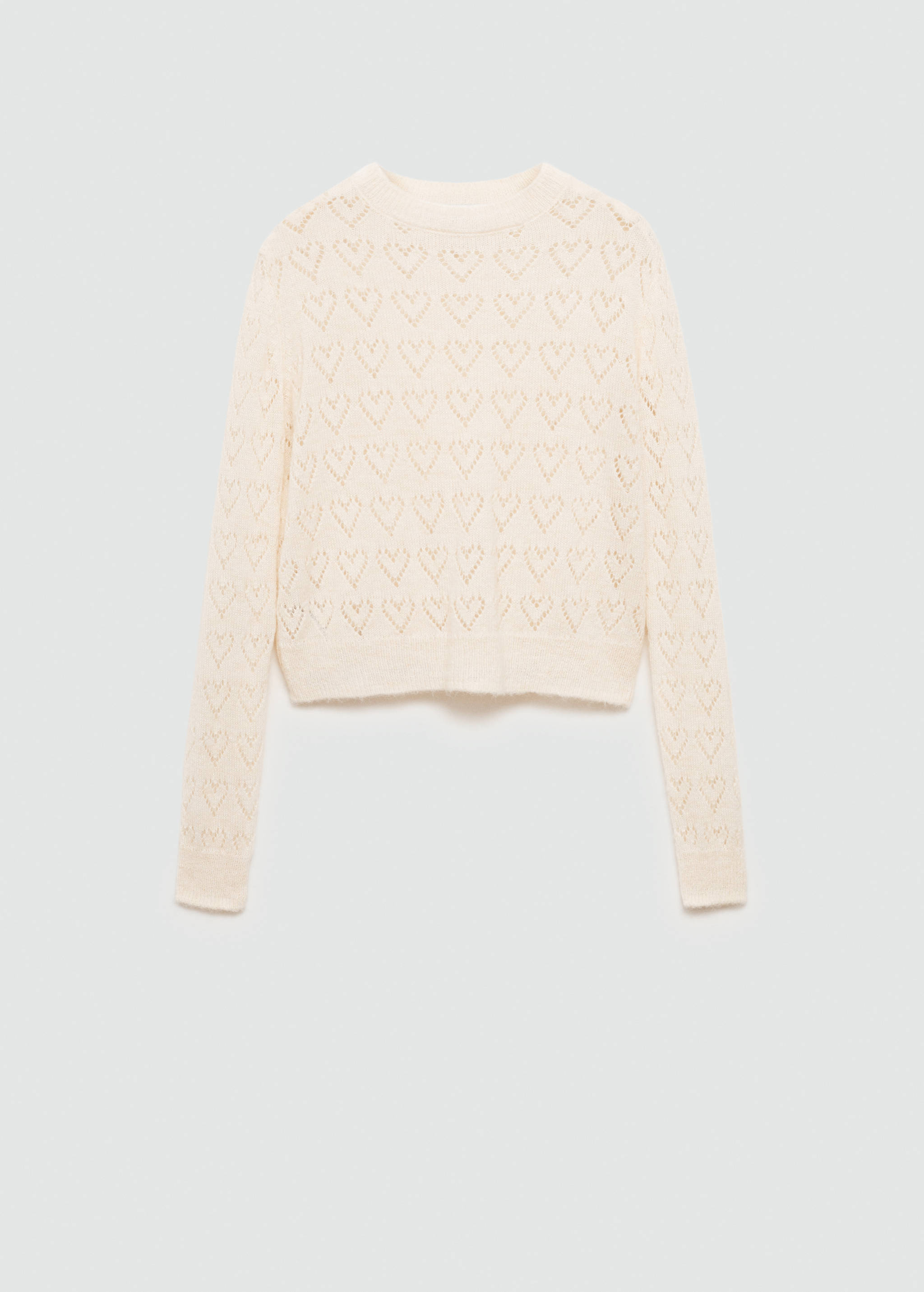 Jersey detalles calados corazones - Artículo sin modelo