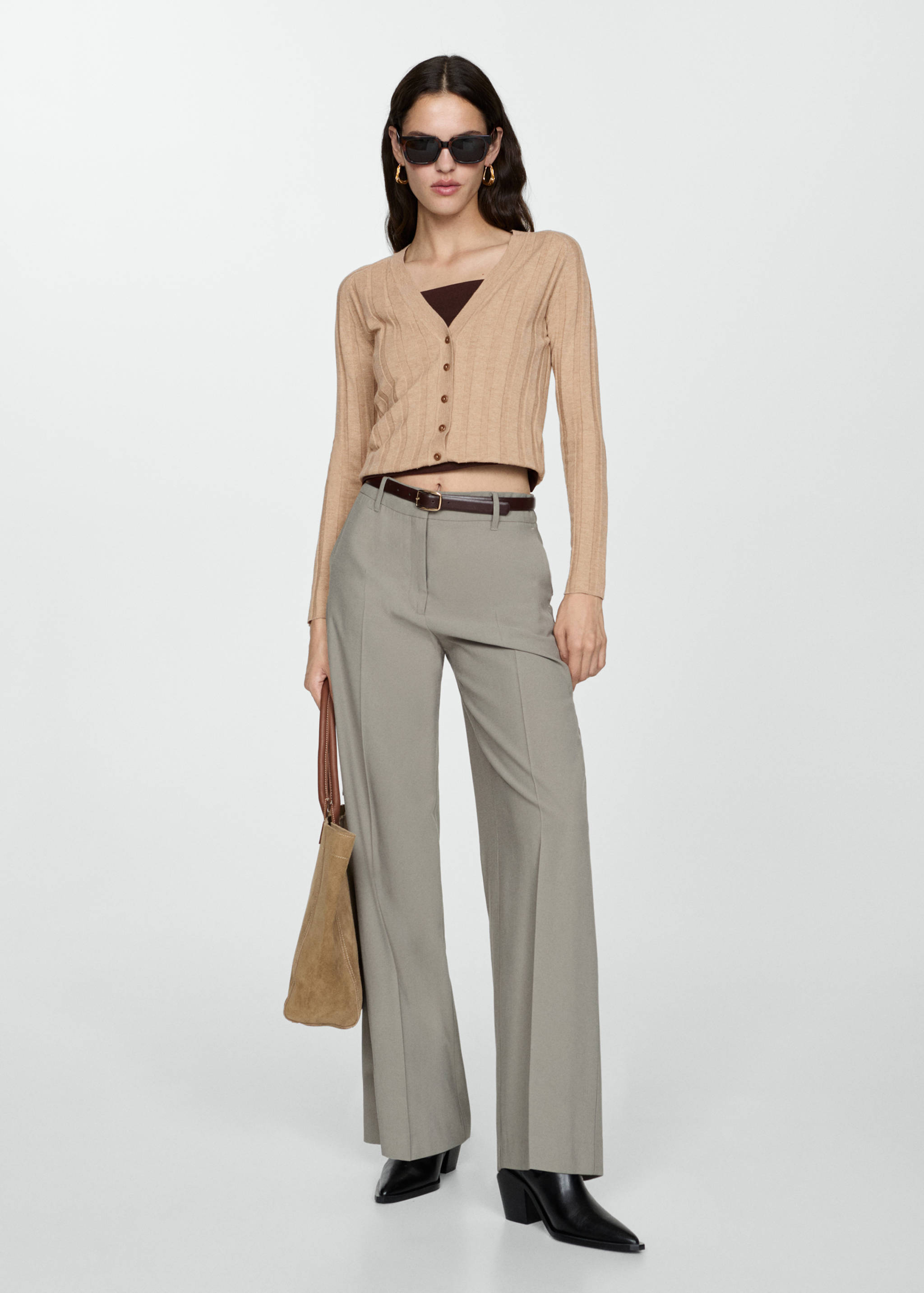 Cardigan maille boutons - Plan général