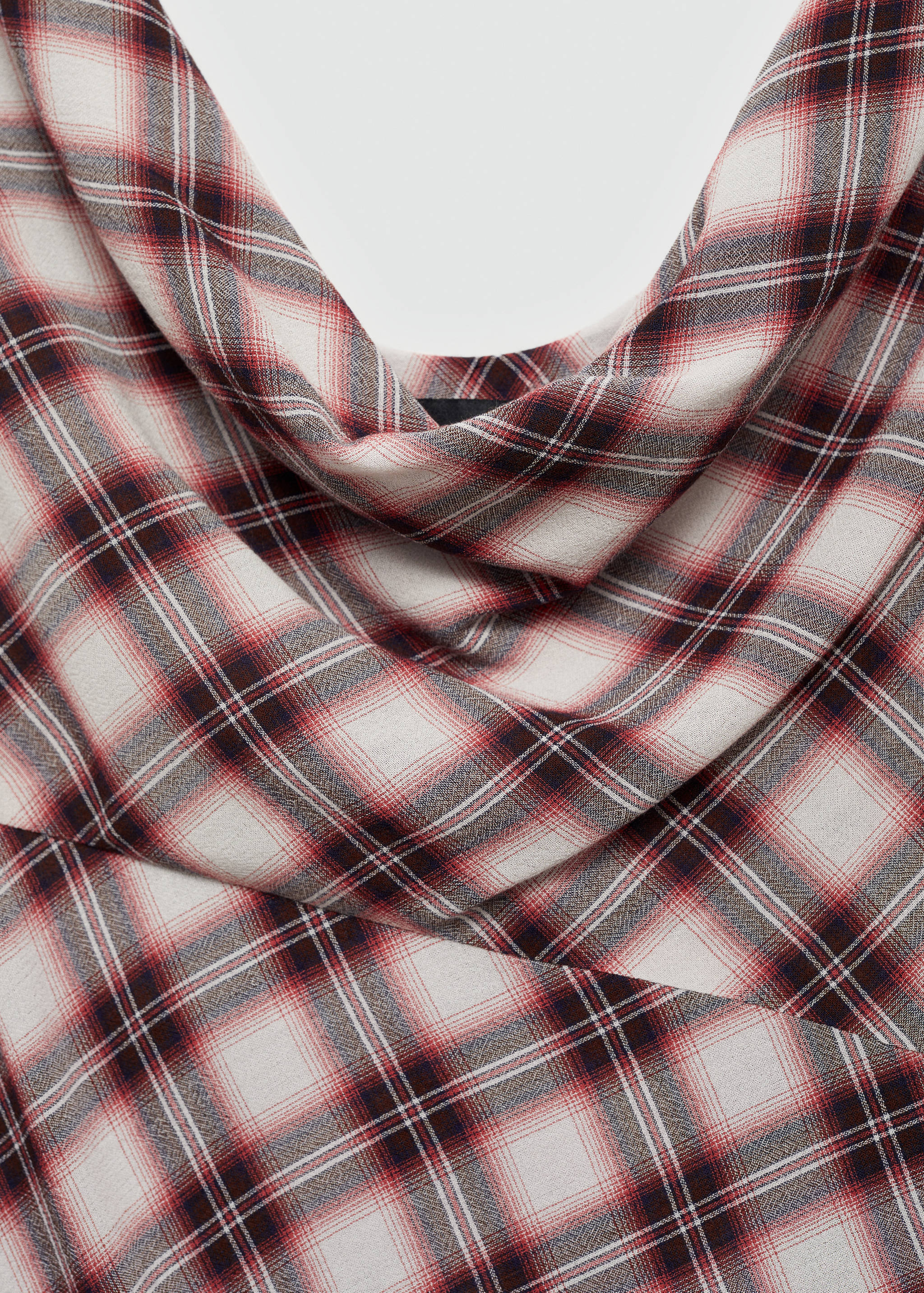 Geometrik desenli uzun elbise - Ürün detayı 8