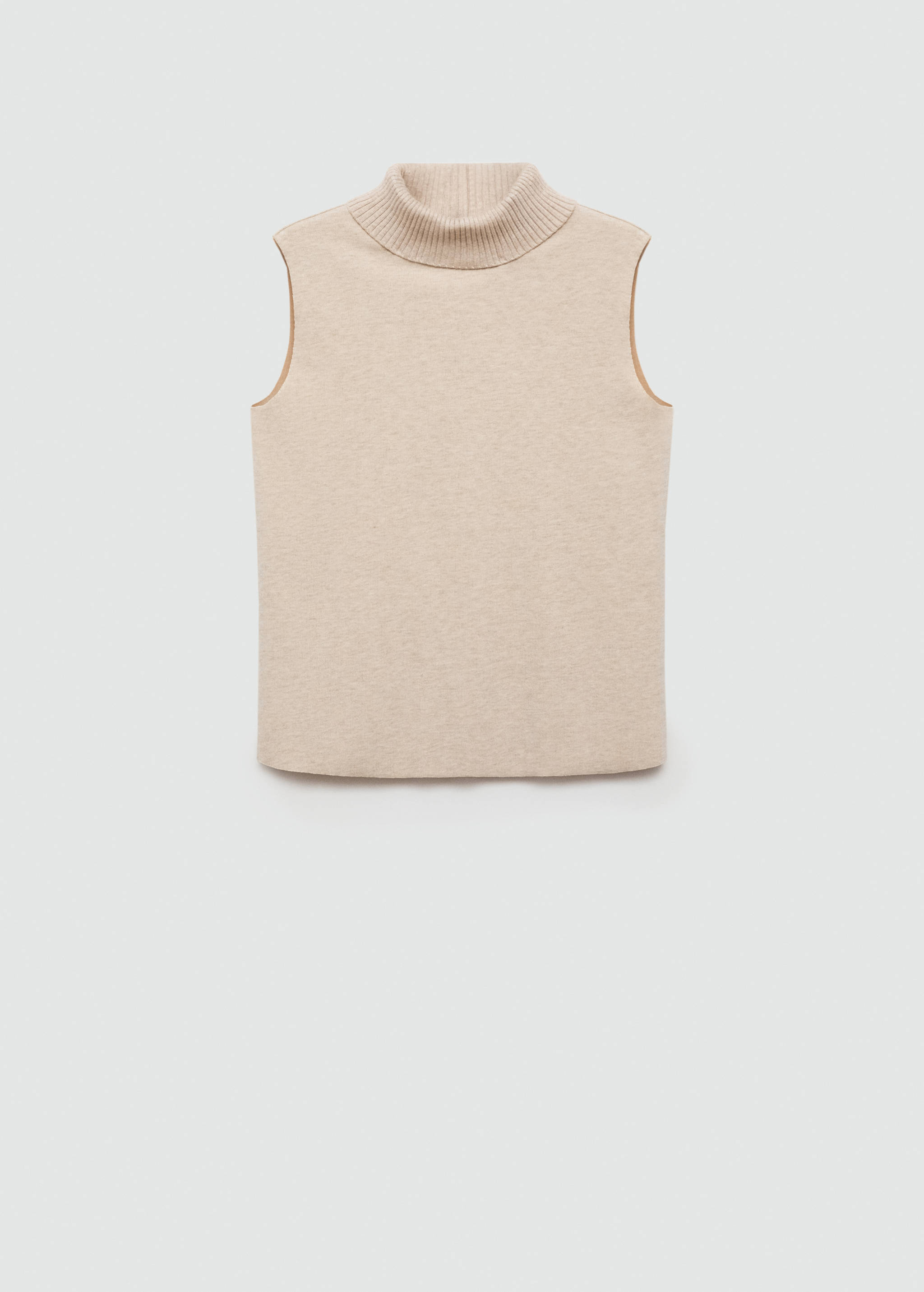 Sleeveless knitted top - Article without model