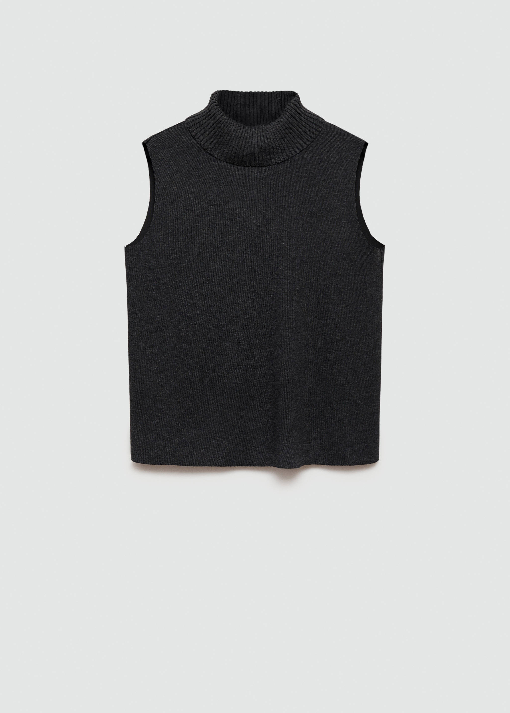 Sleeveless knitted top - Article without model