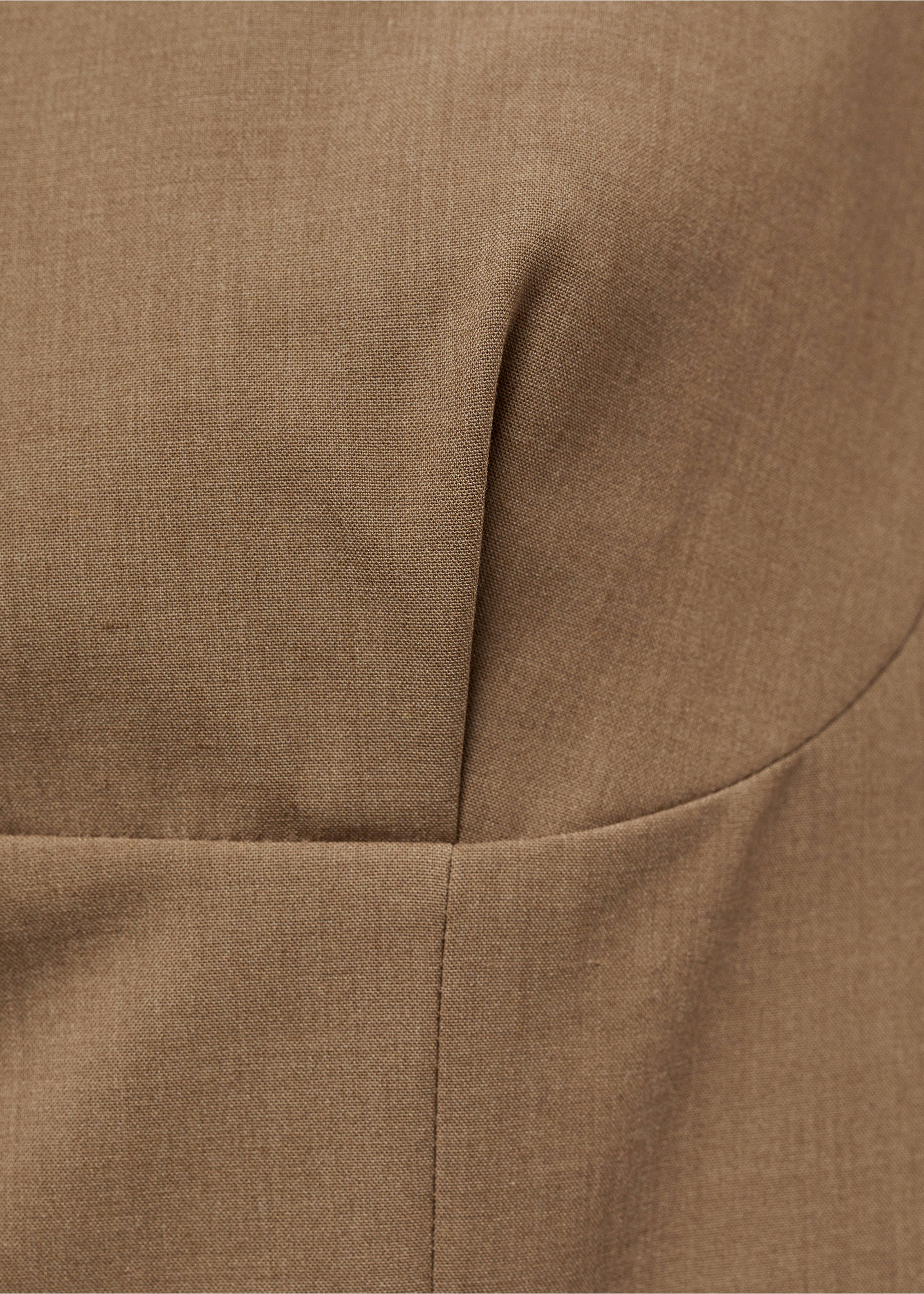 Top with wide straps - Details of the article 8, Medium Brown. Ref: 77075649-00.