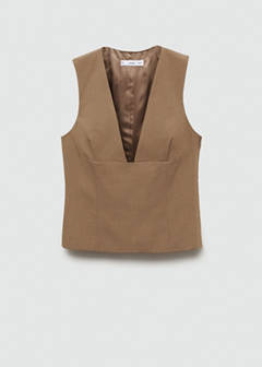 Top with wide straps — Medium Brown 5