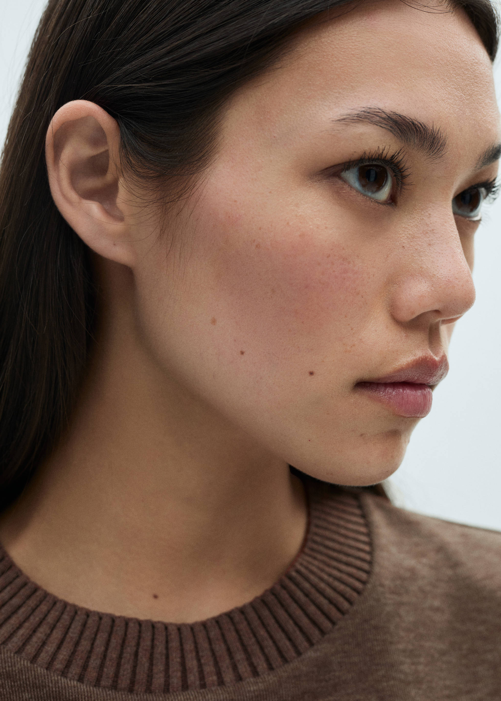 流苏细节露肩针织上衣 - null