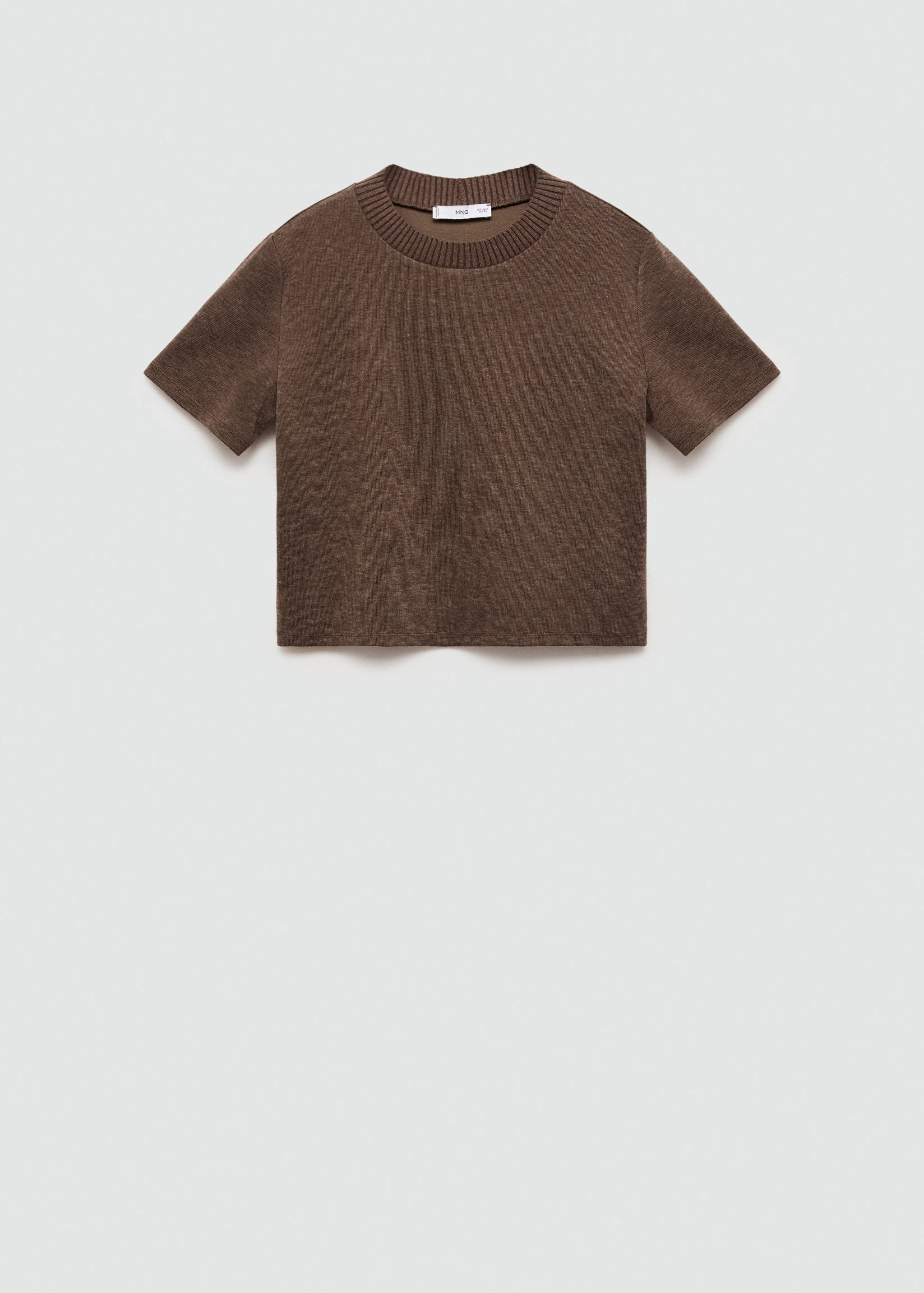 流苏细节露肩针织上衣 - null