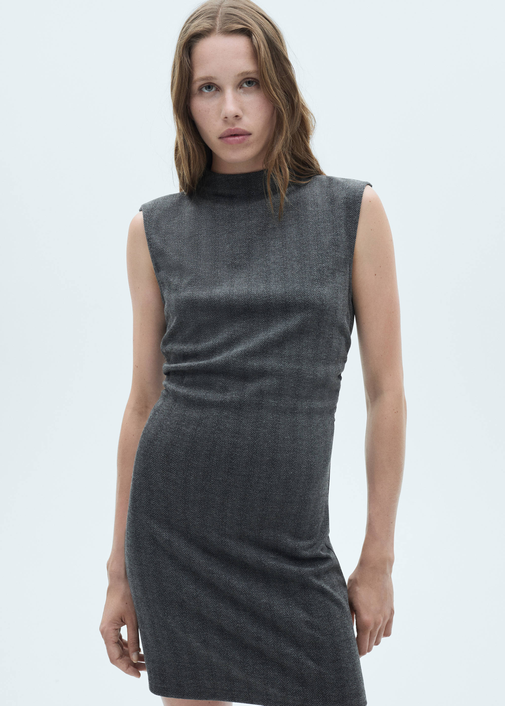 Herringbone pattern dress - Medium plane