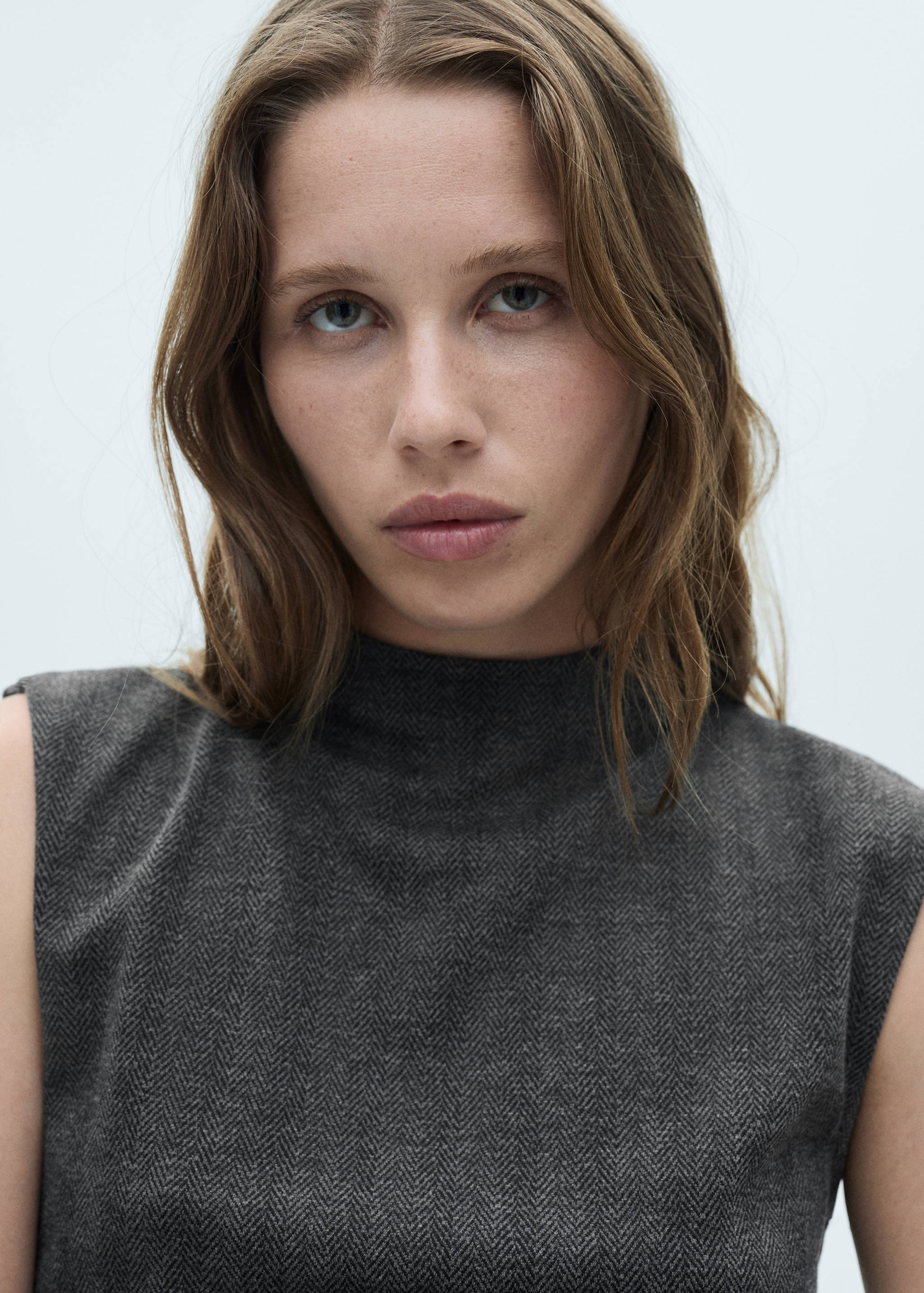 Herringbone pattern dress - Details of the article 1