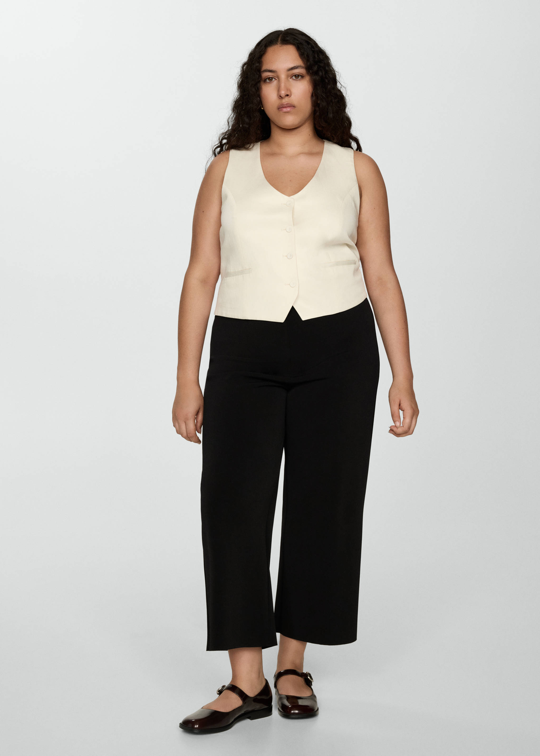 Flowy straight-fit trousers - Details of the article 3