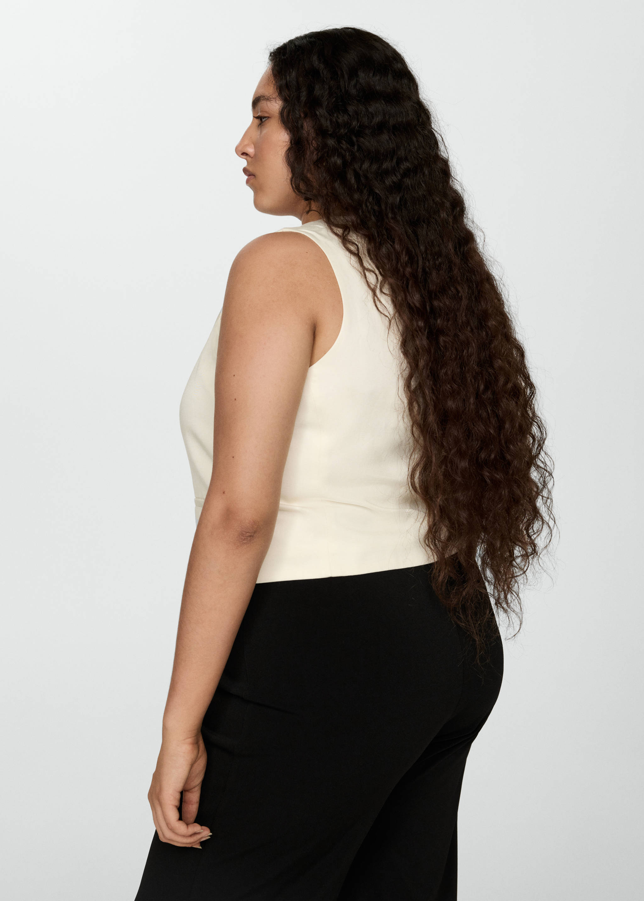 Flowy straight-fit trousers - Details of the article 4