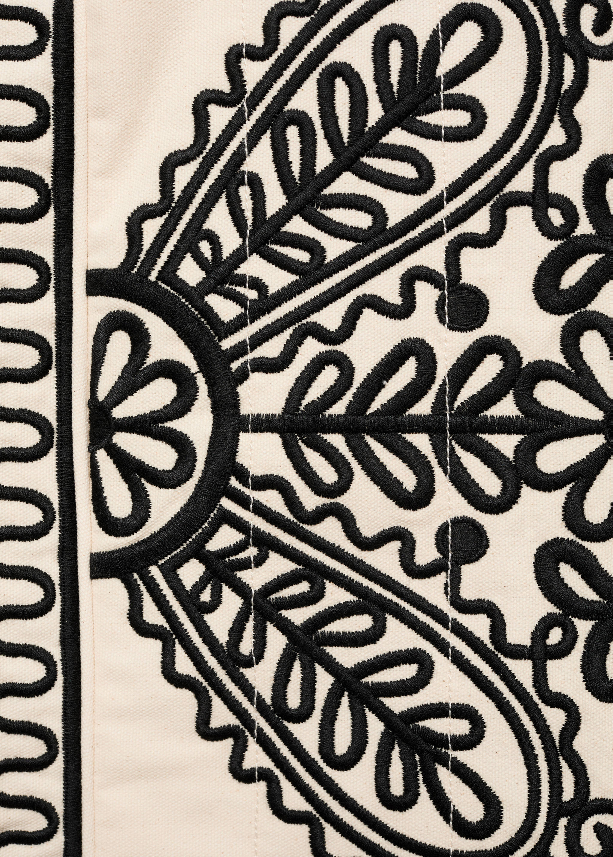 Embroidered cotton jacket - Details of the article 0