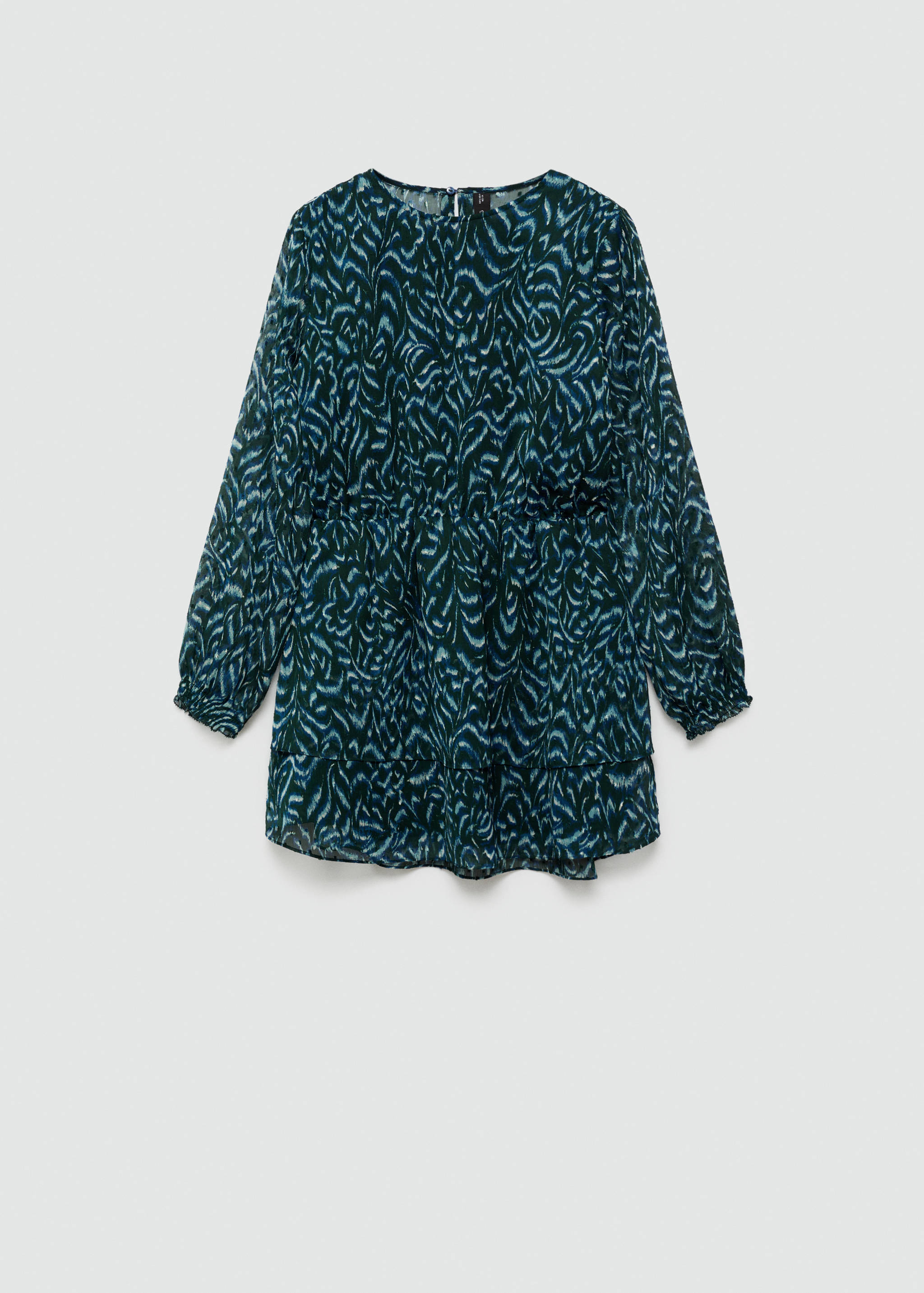 Vestido corto estampado volantes - Article without model