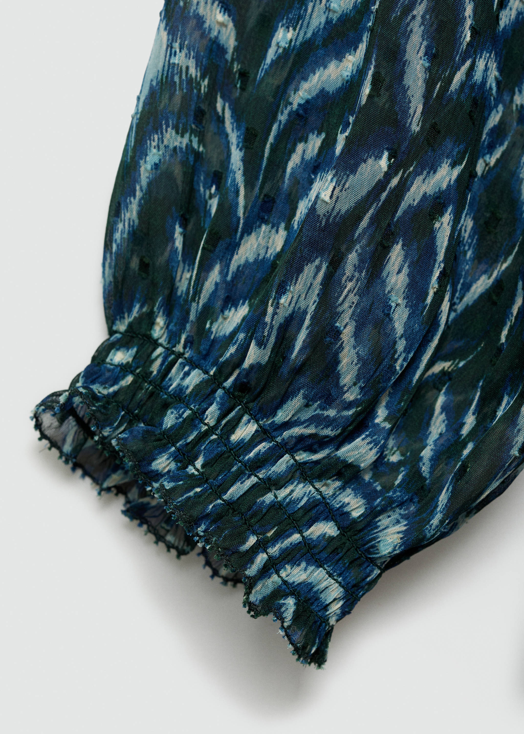 Vestido corto estampado volantes - Details of the article 0