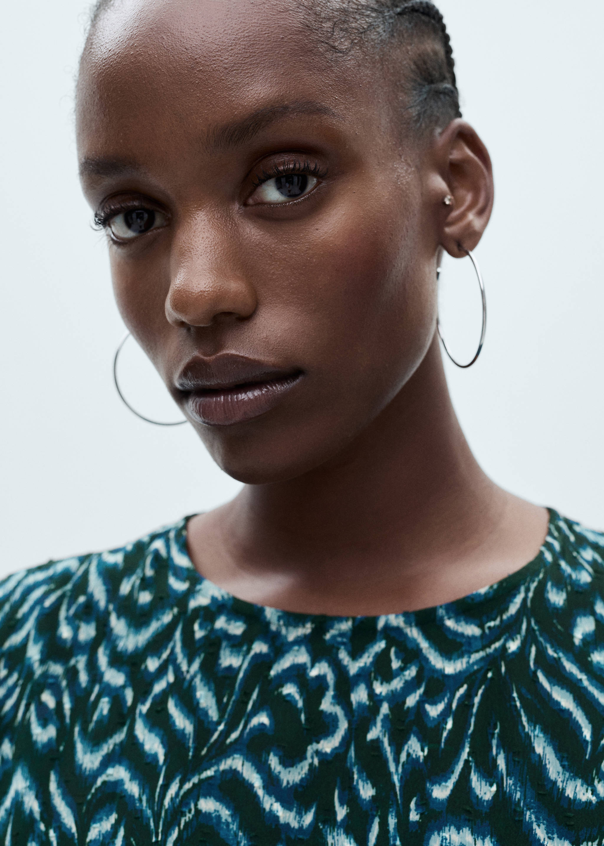 Vestido corto estampado volantes - Details of the article 4