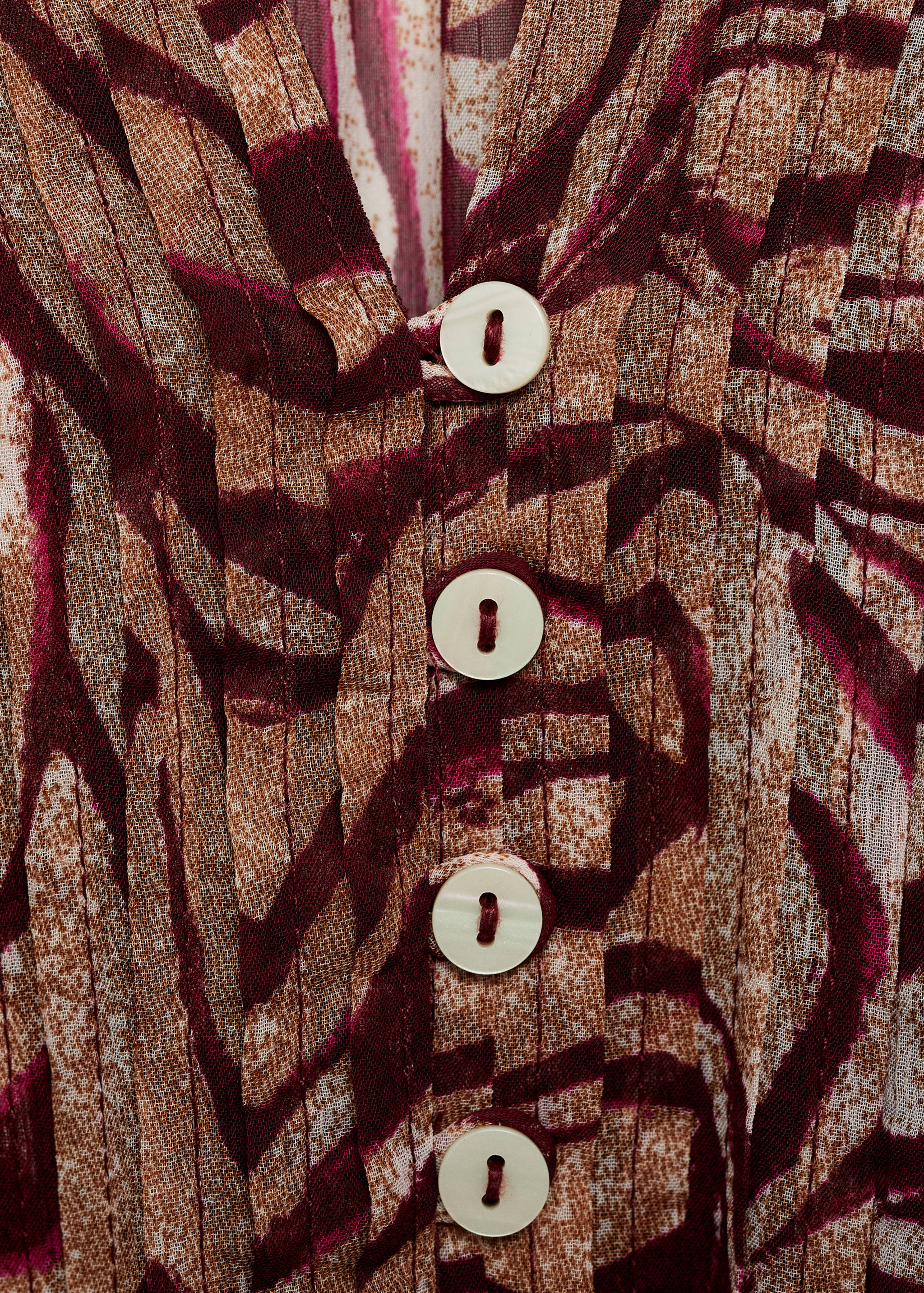 Vestido largo estampado - Detalle del artículo 0