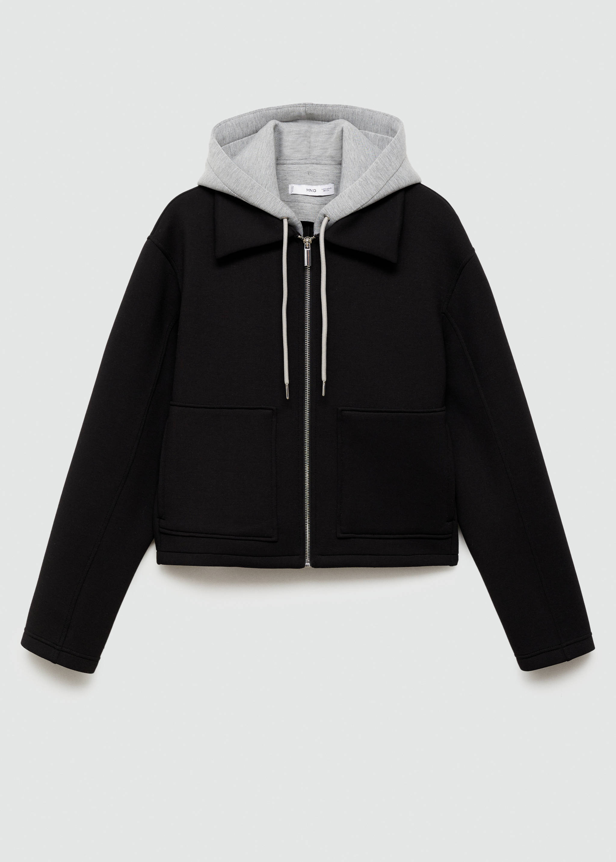 Combined hooded jacket - Изделие без модели
