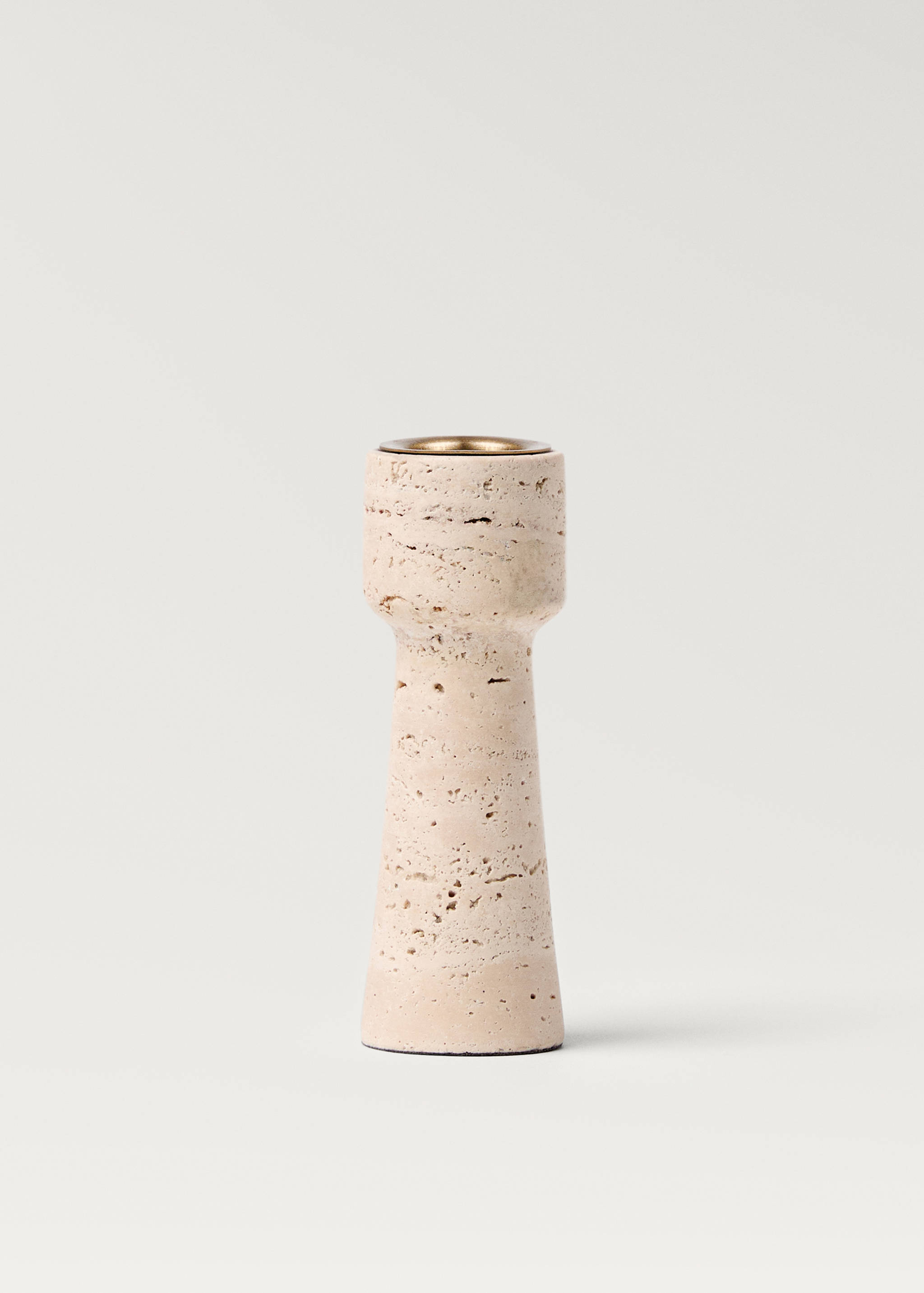 Bougeoir en travertin de taille moyenne - Article sans modèle