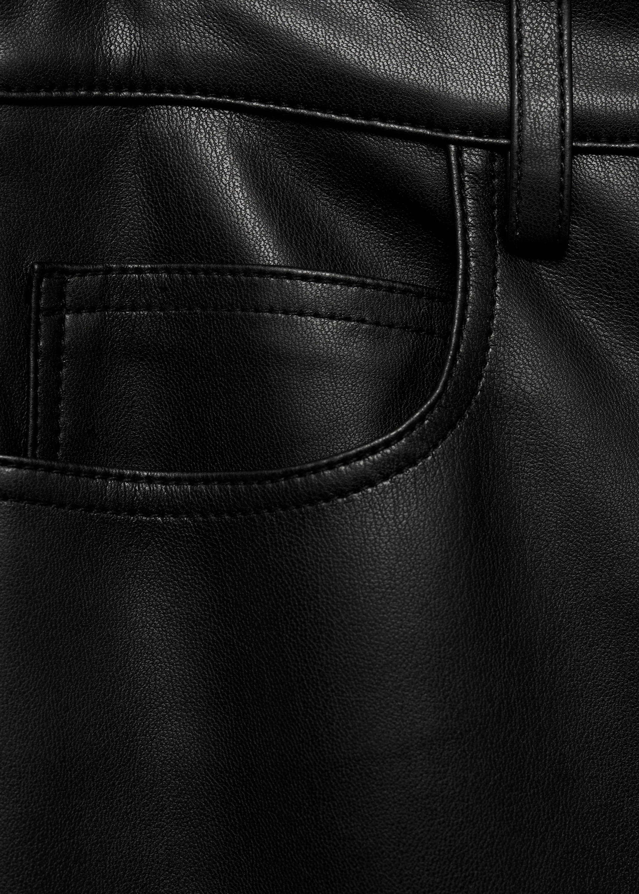 Faux-leather flared trousers - Details of the article 8