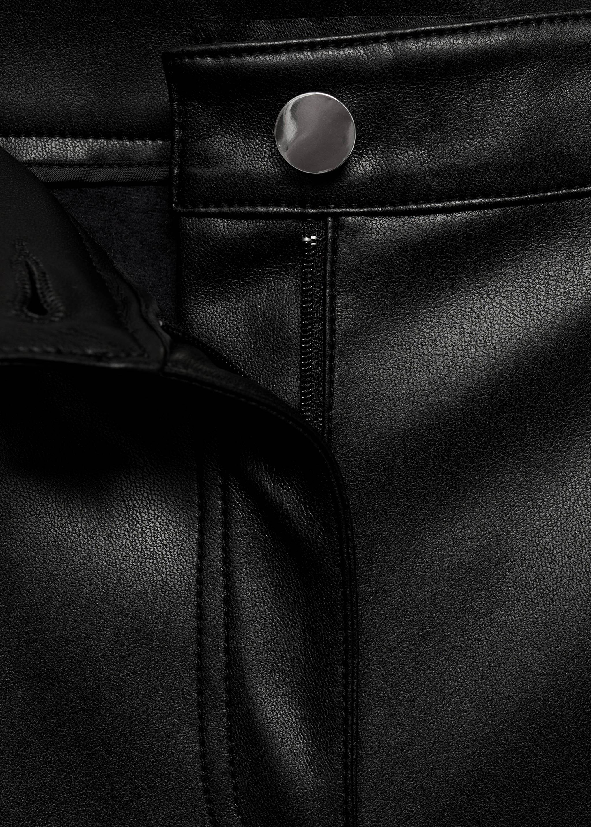 Faux-leather flared trousers - Details of the article 0