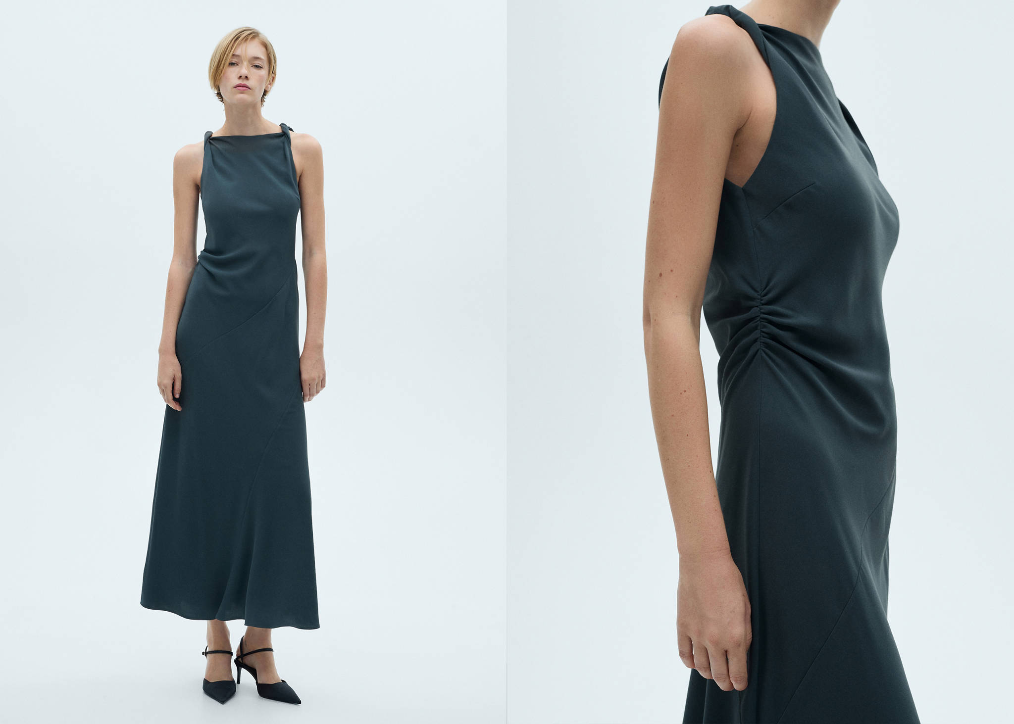 Long flared dress - Panoramic plane