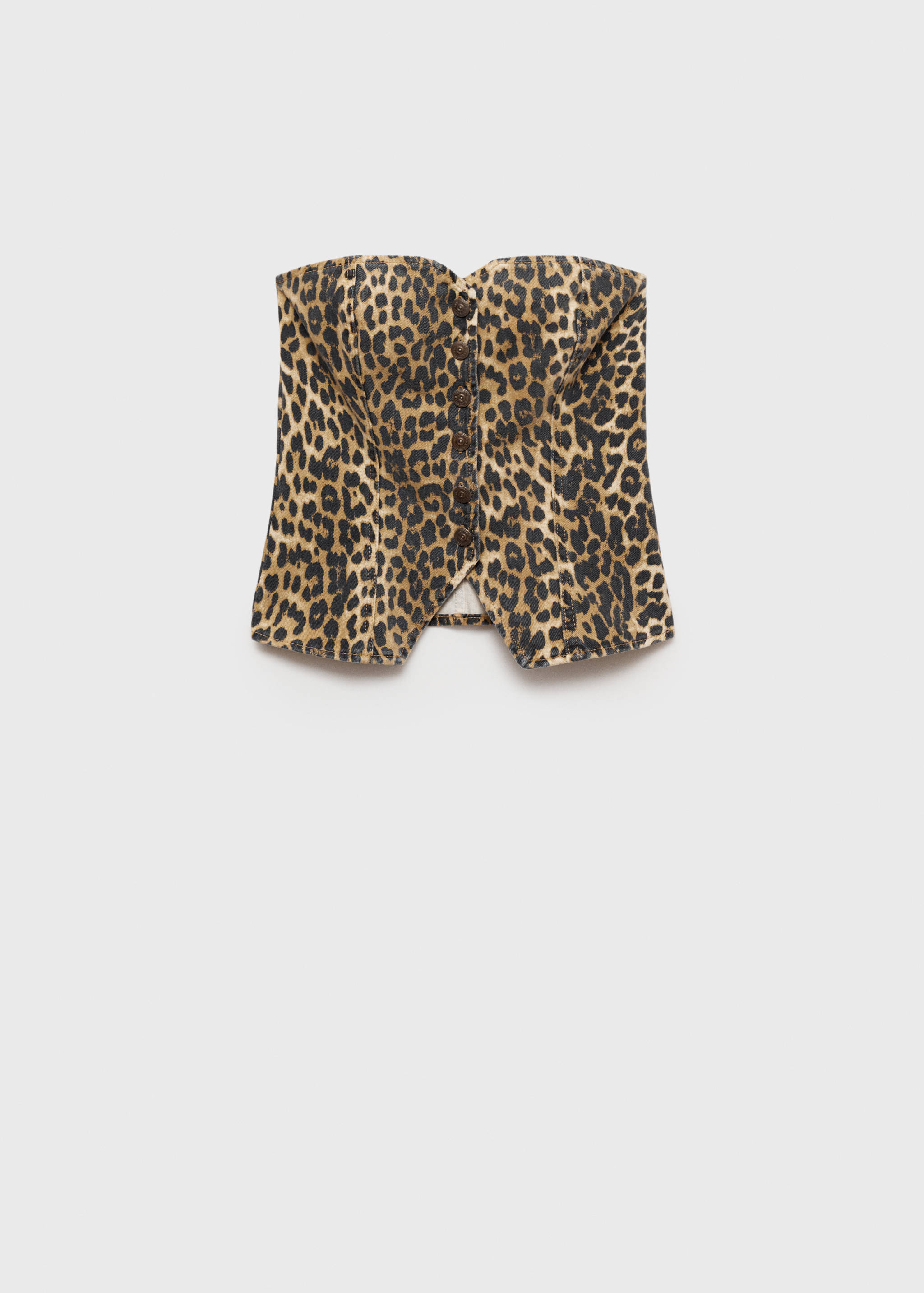 Leopard-print corset top - Article without model
