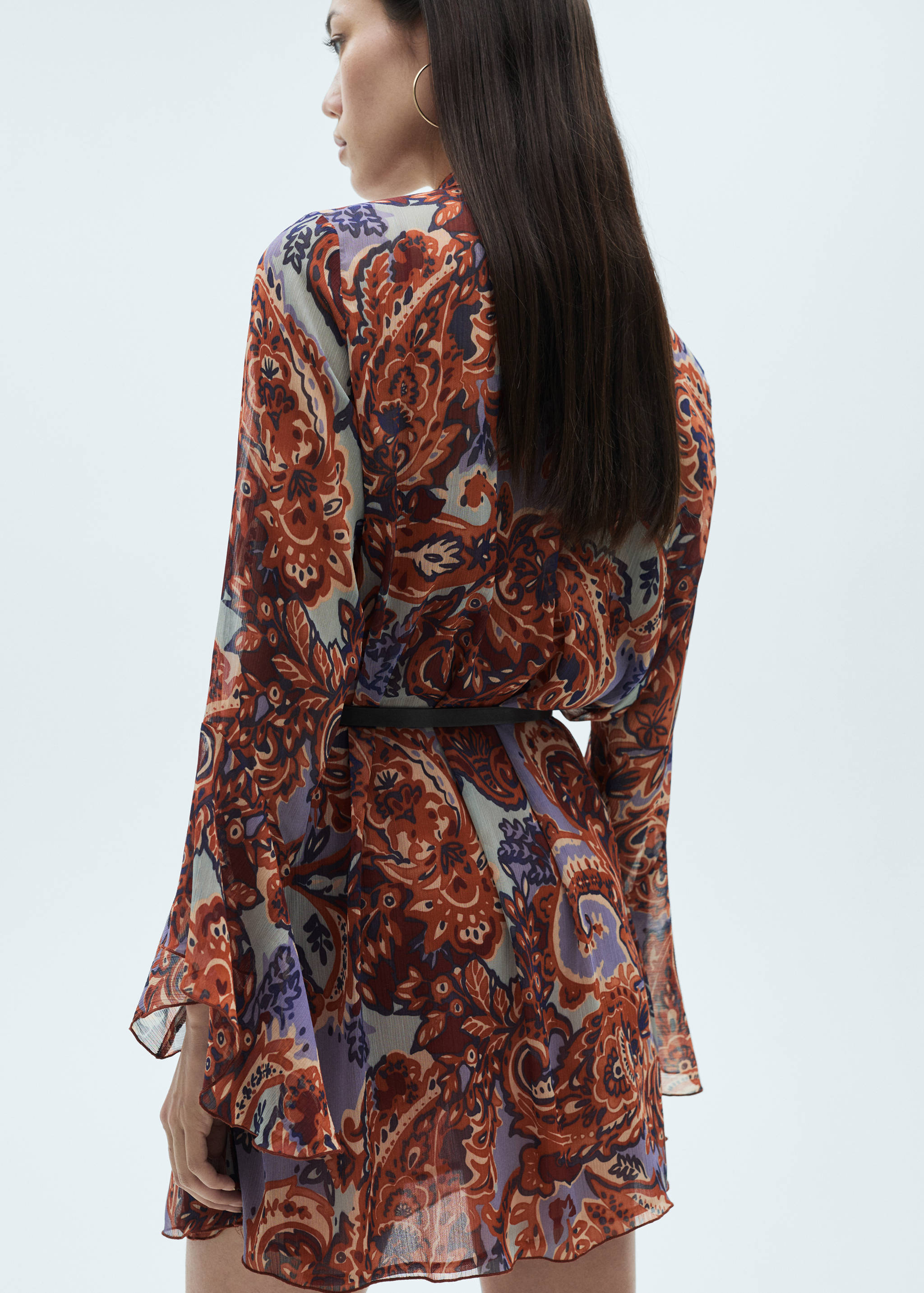 Robe en imprimé cachemire volant - Verso de l’article