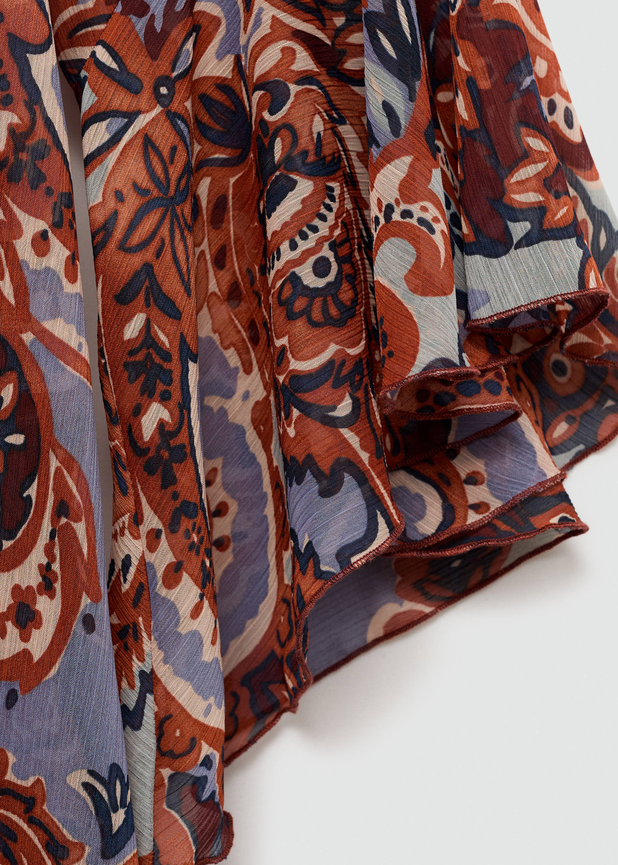 Robe en imprimé cachemire volant - Détail de l'article 0