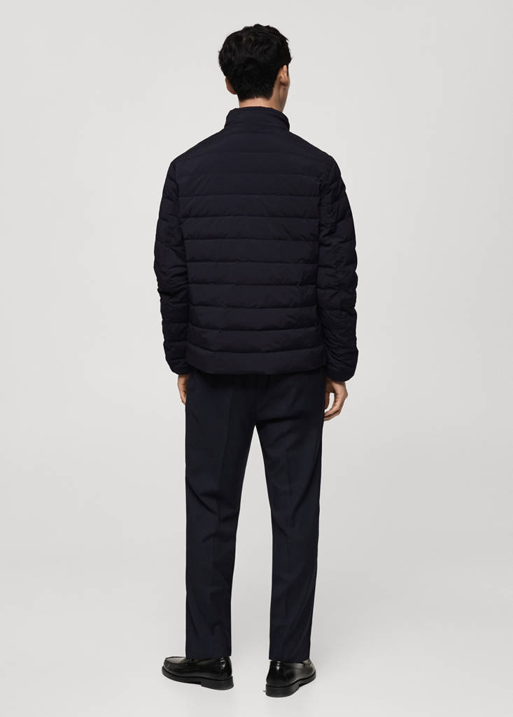 Quilted jacket with feather filling — Dark Navy