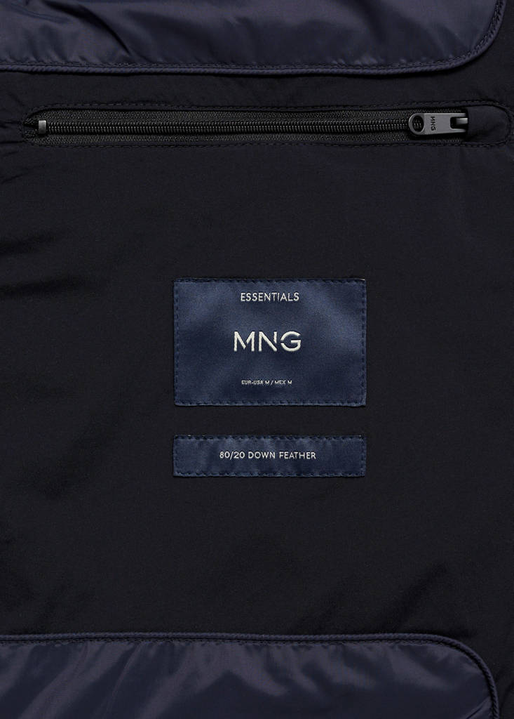 Quilted jacket with feather filling — Dark Navy