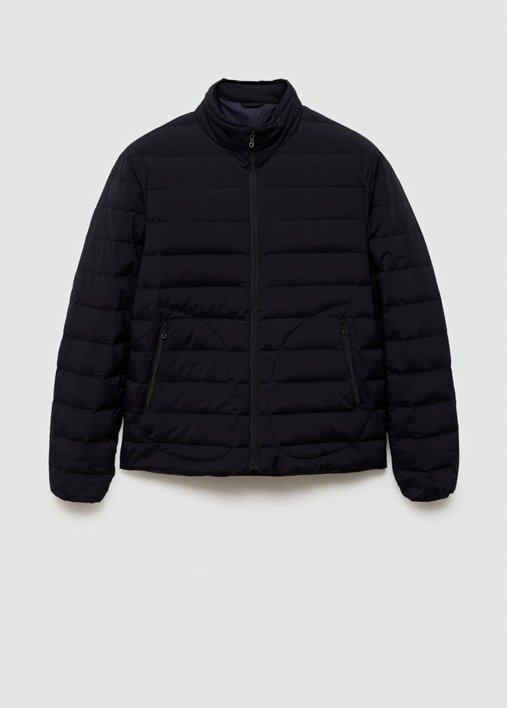 Quilted jacket with feather filling — Dark Navy