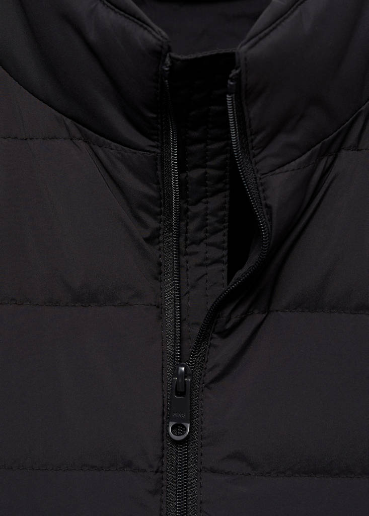 Quilted jacket with feather filling — Charcoal