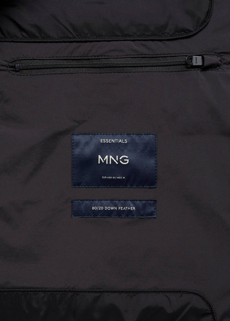 Quilted jacket with feather filling — Charcoal