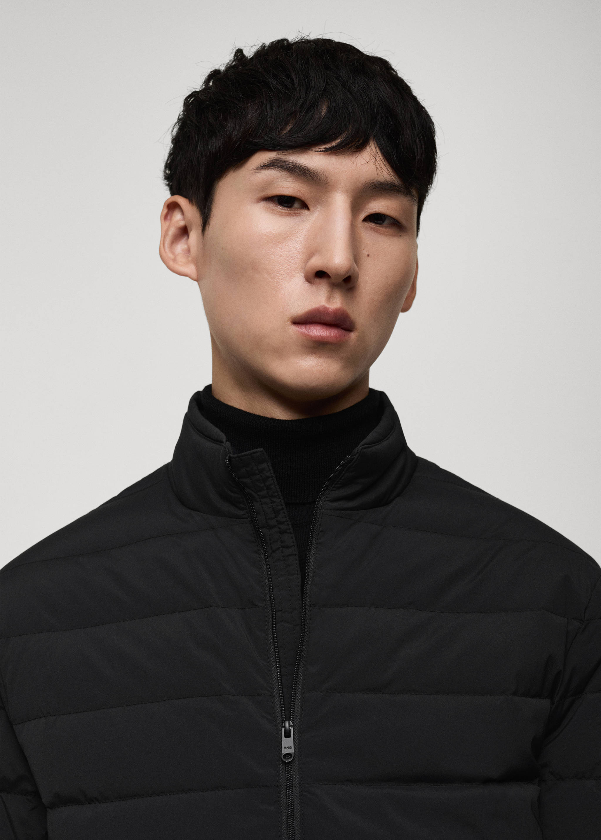 Quilted jacket with feather filling - Details of the article 1