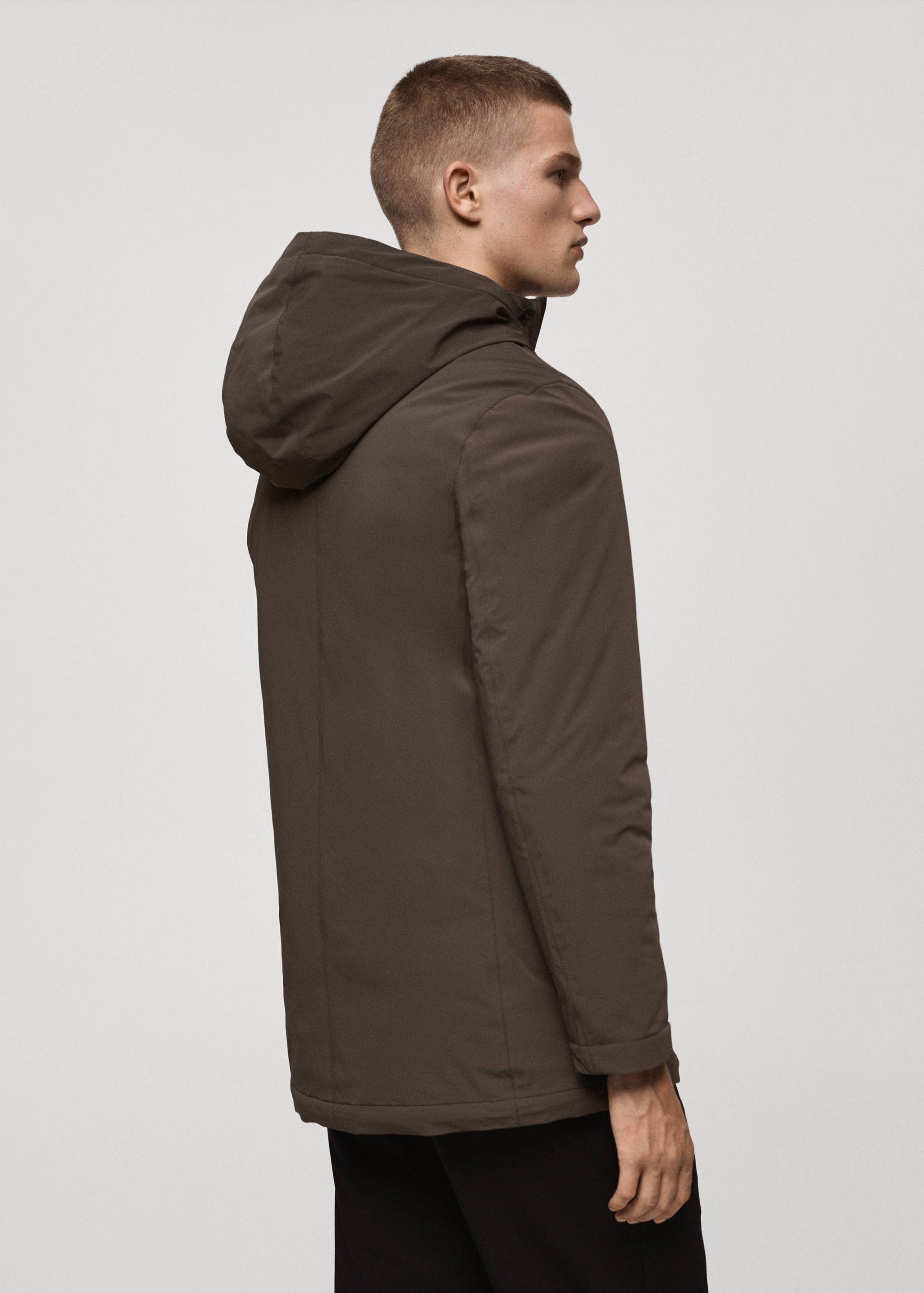 Thermore® waterproof quilted parka with Thermore® padding - Reverse of the article