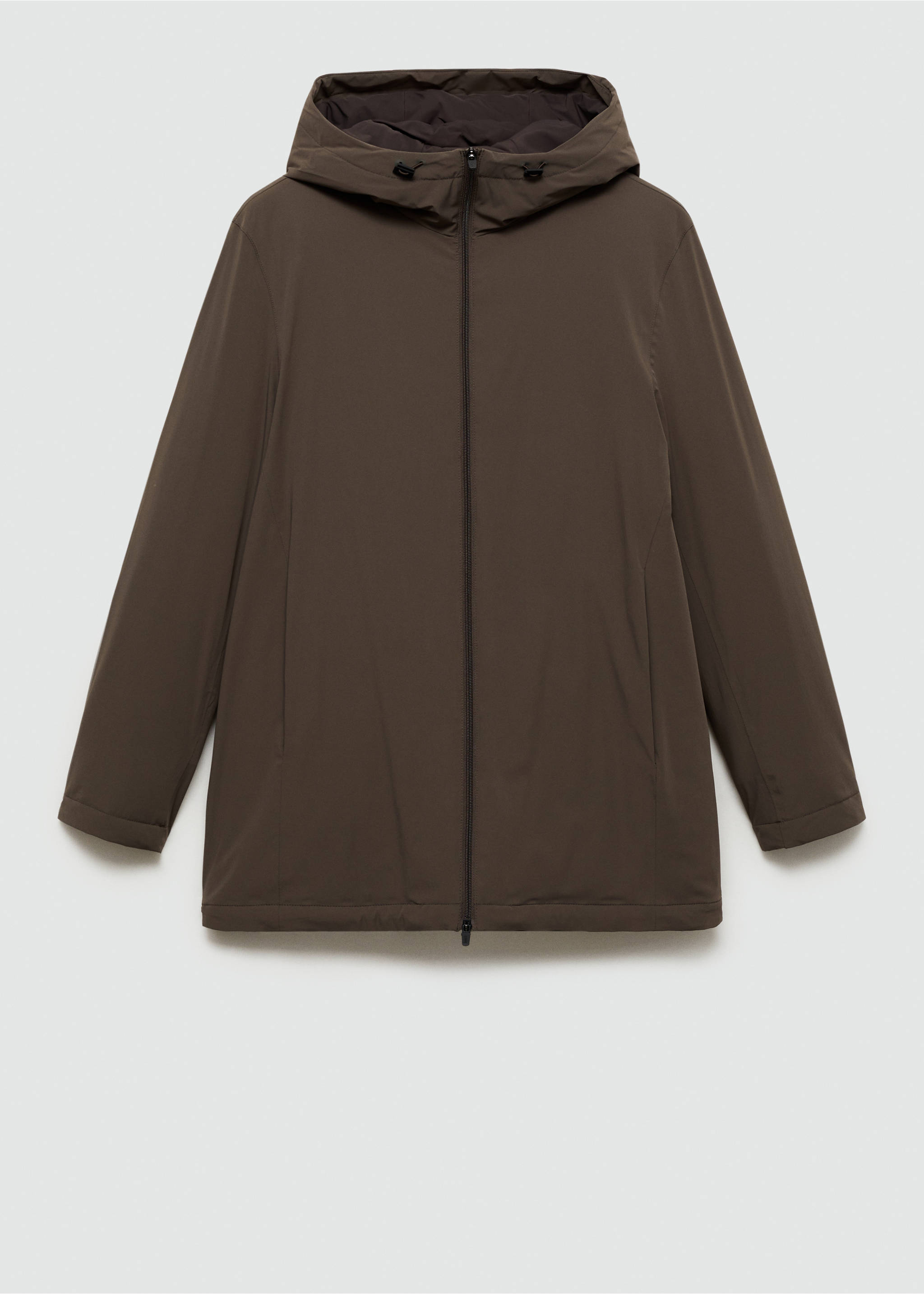 Thermore® waterproof quilted parka with Thermore® padding - Article without model, Brown. Ref: 77075960-00.